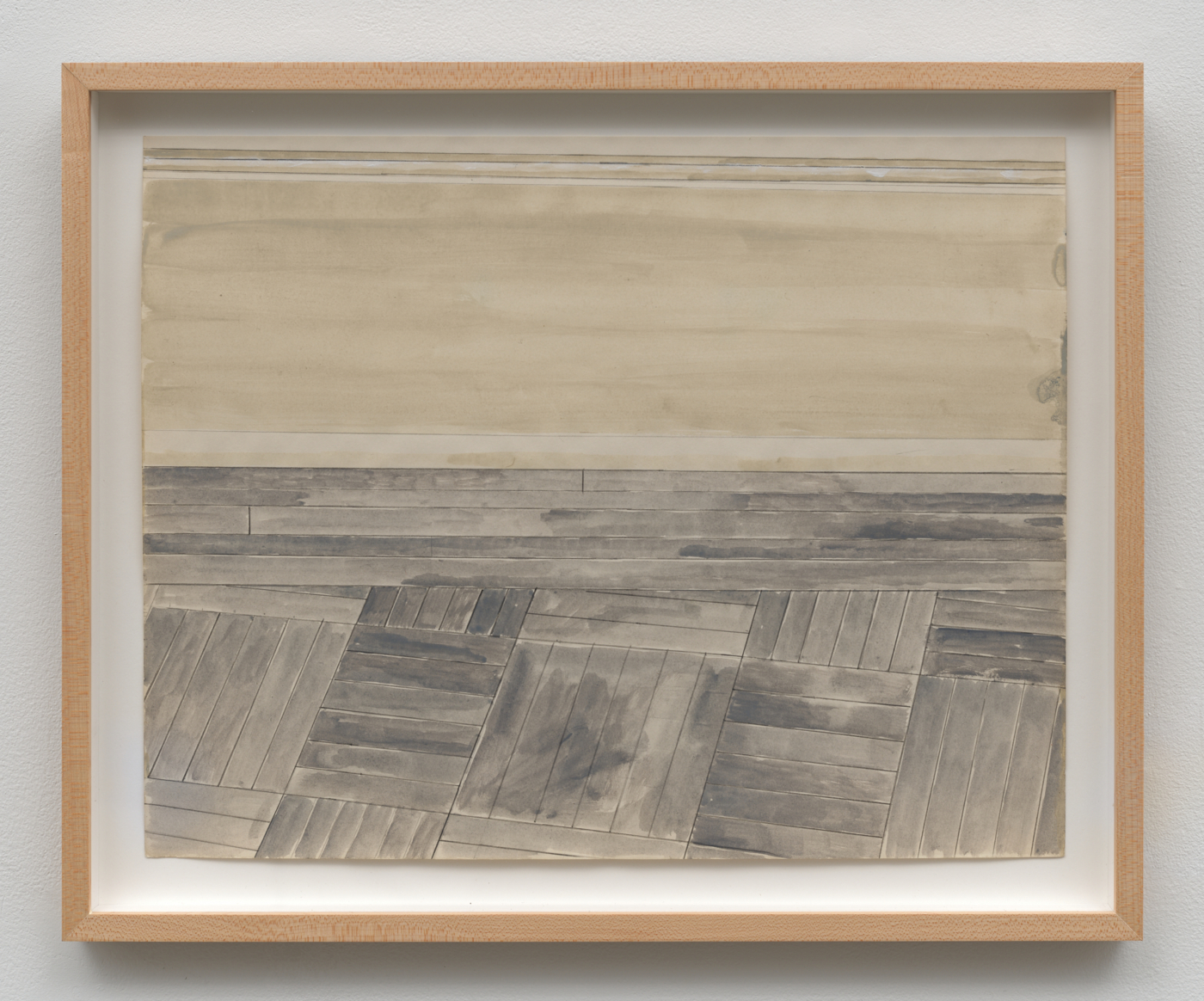 Sylvia Plimack Mangold, Untitled, 1965. Gouache on paper, 14 x 18 in. (35.56 x 45.72 cm), 16 7/8 x 20 3/4 x 1 1/8 in. (42.86 x 52.70 x 2.86 cm) framed