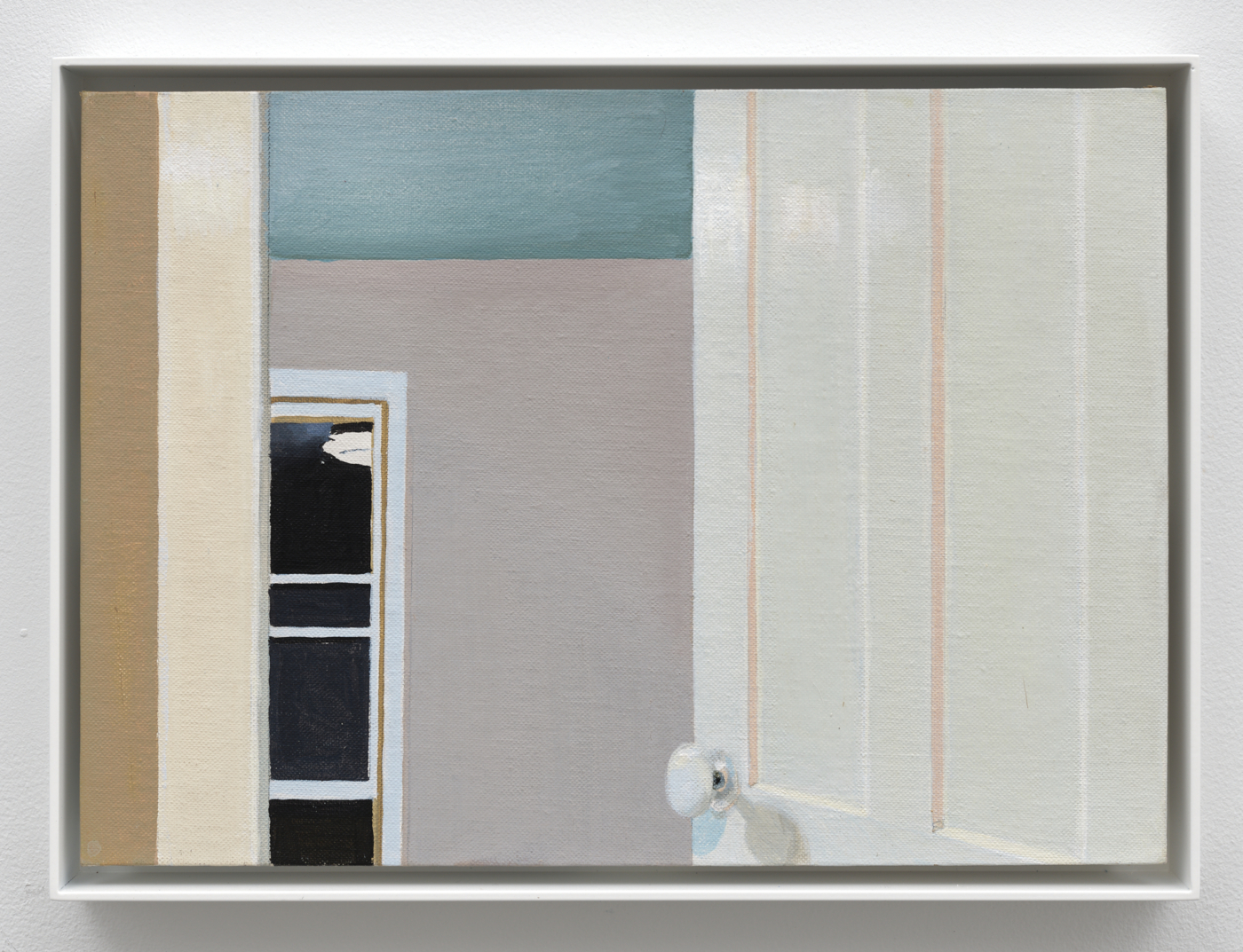 Yvonne Jacquette, Untitled, c. 1969. Acrylic on canvas board, 10 x 13 7/8 in. (25.40 x 35.24 cm), 10 3/4 x 14 5/8 x 1 1/2 in. (27.30 x 37.15 x 3.81 cm) framed