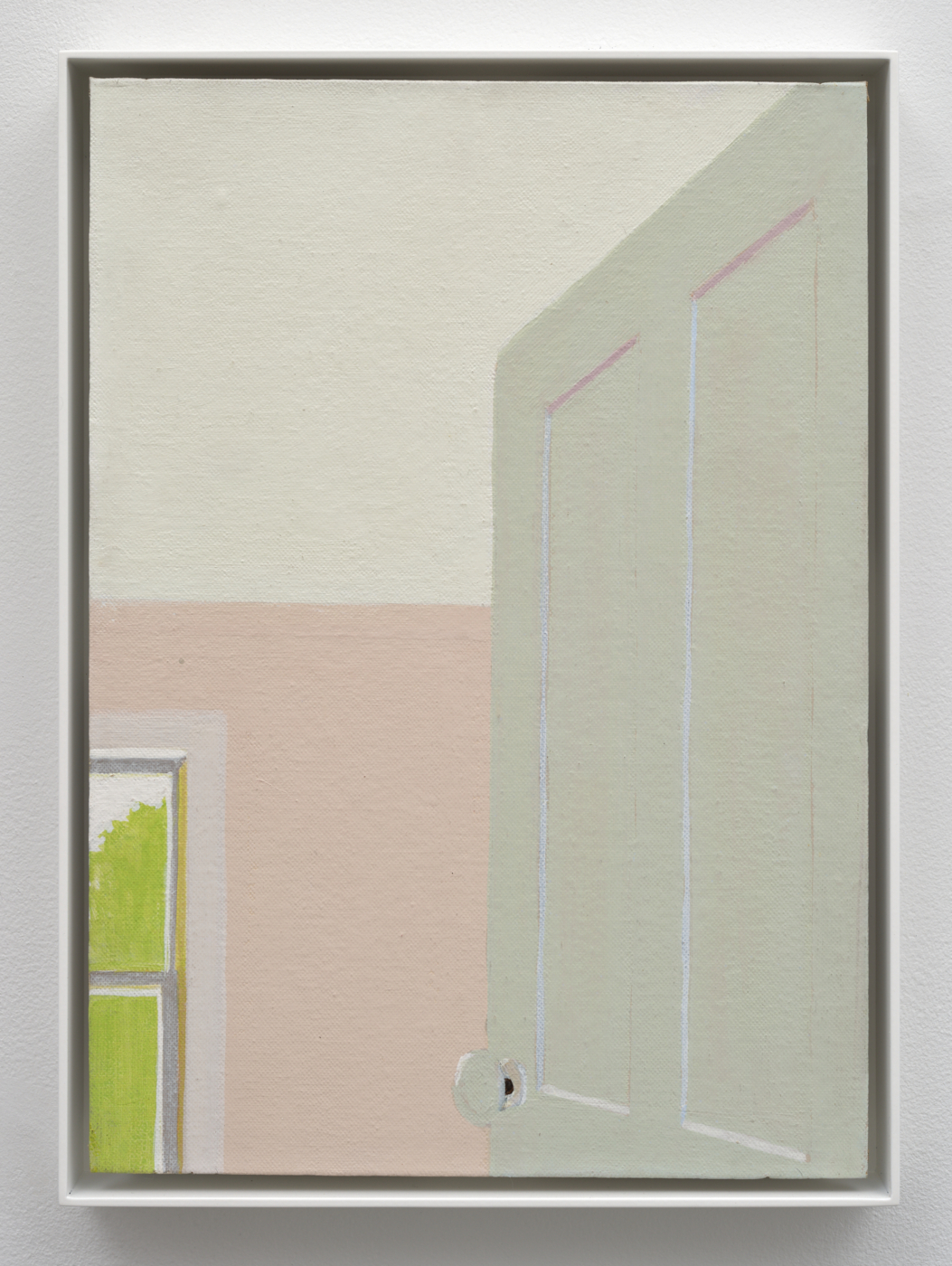 Yvonne Jacquette, Untitled, c. 1969. Acrylic on canvas board, 13 7/8 x 9 7/8 in. (35.24 x 25.08 cm), 14 5/8 x 10 5/8 x 1 1/2 in. (37.15 x 26.99 x 3.81 cm) framed