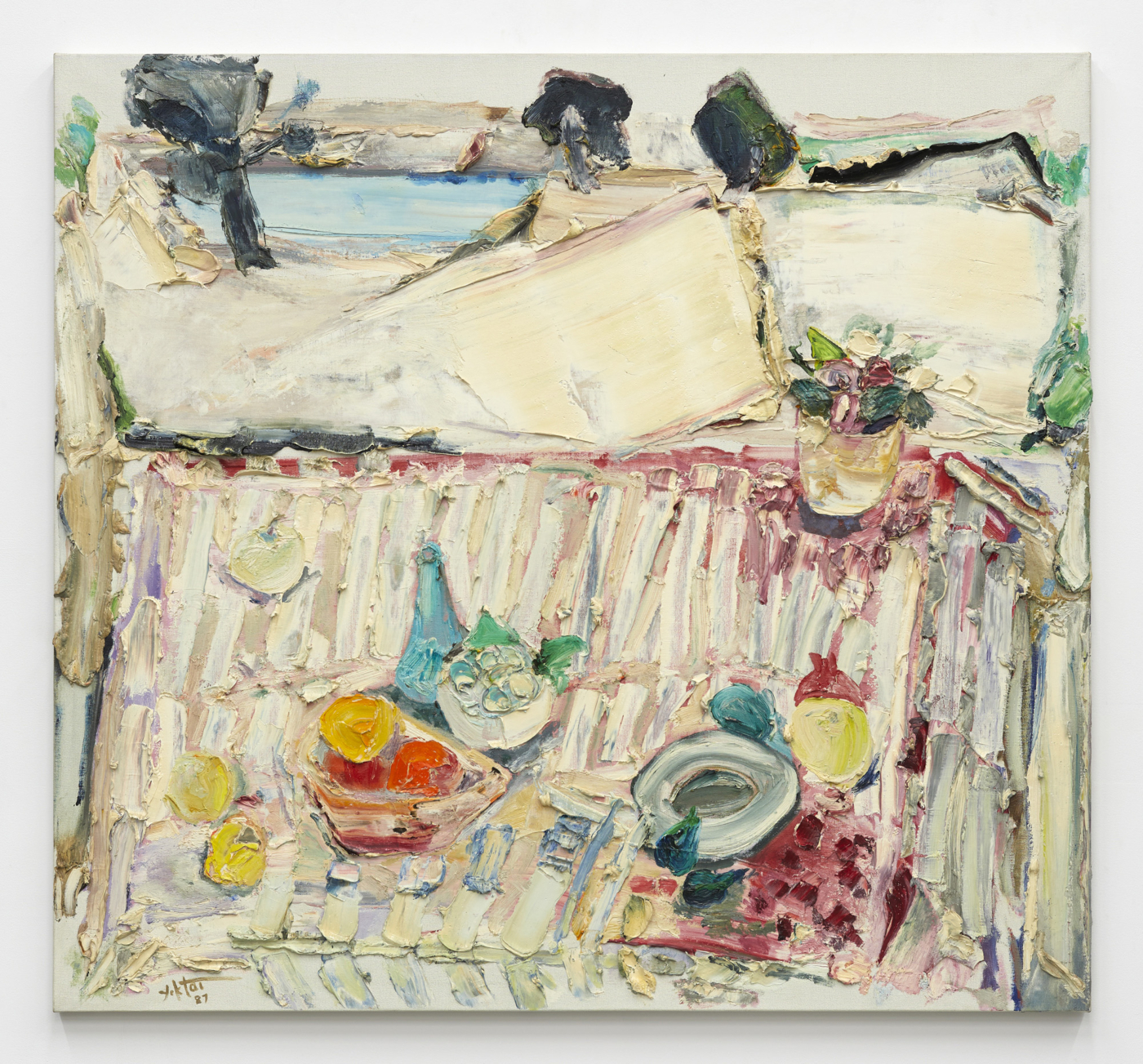 Manoucher Yektai, Untitled, 1987. Oil on canvas, 48¾ × 52½ in. (123.8 × 133.4 cm)