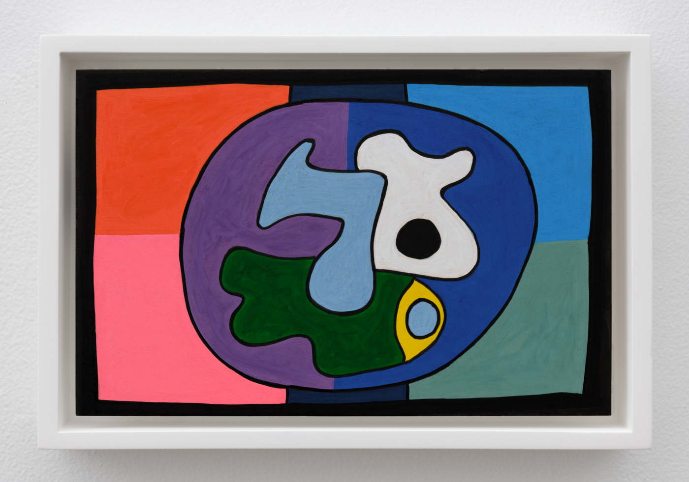 Search for Form Nine, 2025. Acrylic on wood, 11 x 17 in. (27.94 x 43.18 cm), 12 x 18 in. (30.48 x 45.72 x 3.81 cm) framed