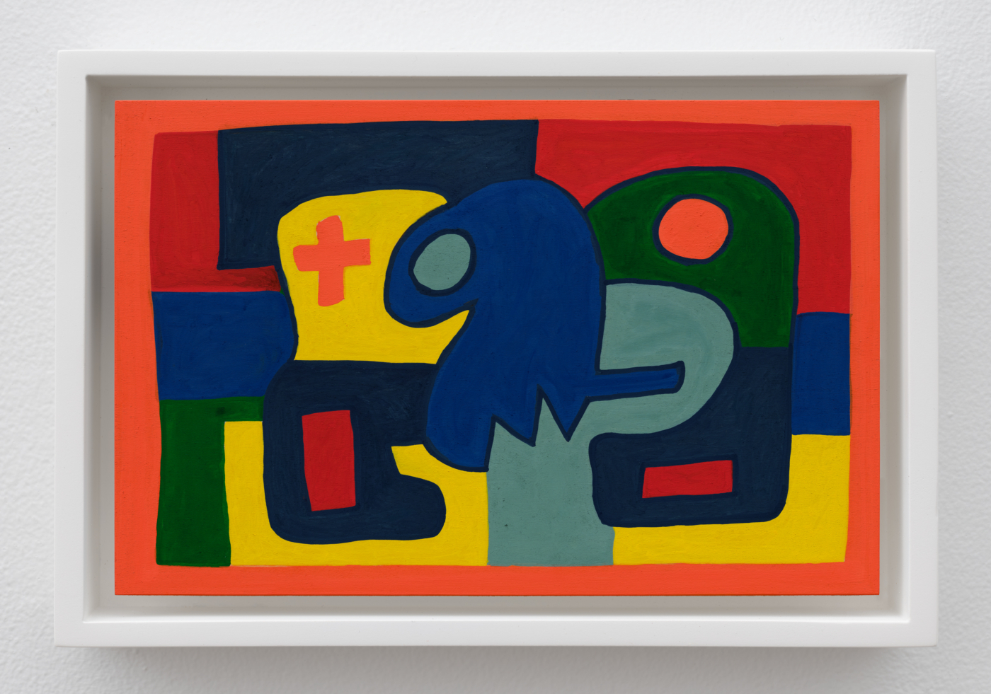 Search for Form Eleven, 2025. Acrylic on wood, 11 x 17 in. (27.94 x 43.18 cm), 12 x 18 in. (30.48 x 45.72 cm) framed