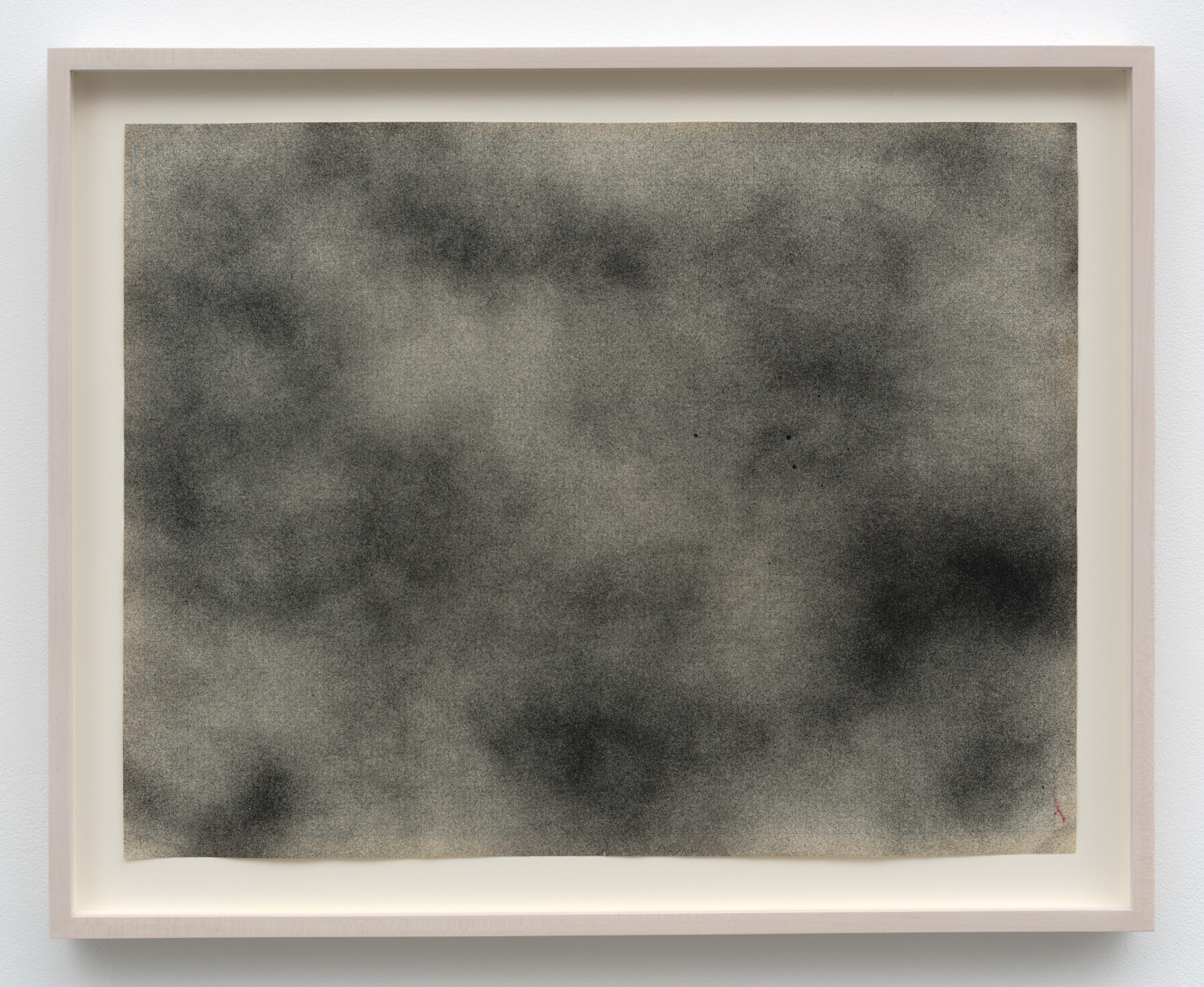 Untitled, c. 1968. Spray paint on paper, 17 x 22 in. (43.18 x 55.88 cm), 20 1/4 x 25 1/8 in. (51.43 x 63.82 cm) framed