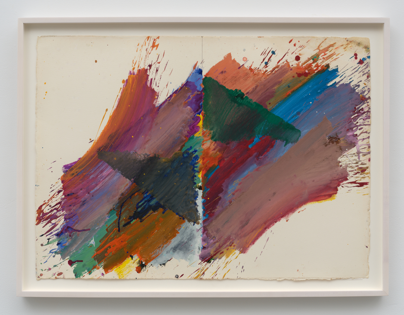 Untitled, c. 1970s. Acrylic on paper, 22 1/8 x 30 1/2 in. (56.20 x 77.47 cm), 25 1/4 x 33 5/8 in. (64.14 x 85.41 cm) framed