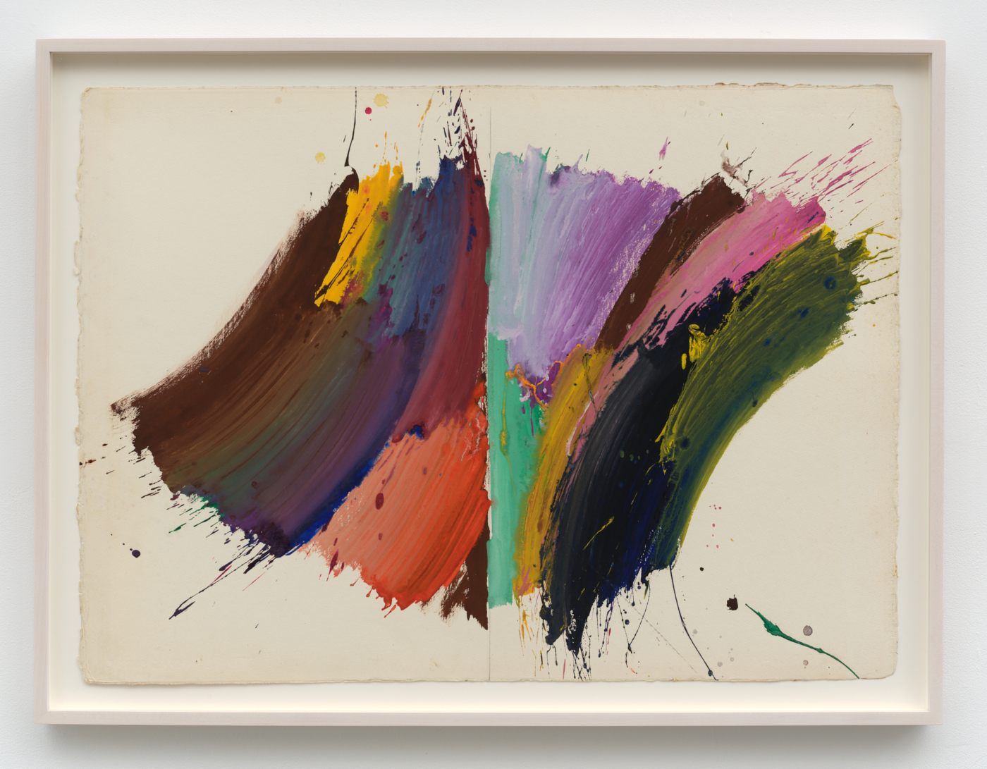 Untitled, c. 1970s. Acrylic on paper, 22 1/8 x 30 3/8 in. (56.20 x 77.15 cm), 25 1/4 x 33 1/2 in. (64.14 x 85.09 cm) framed