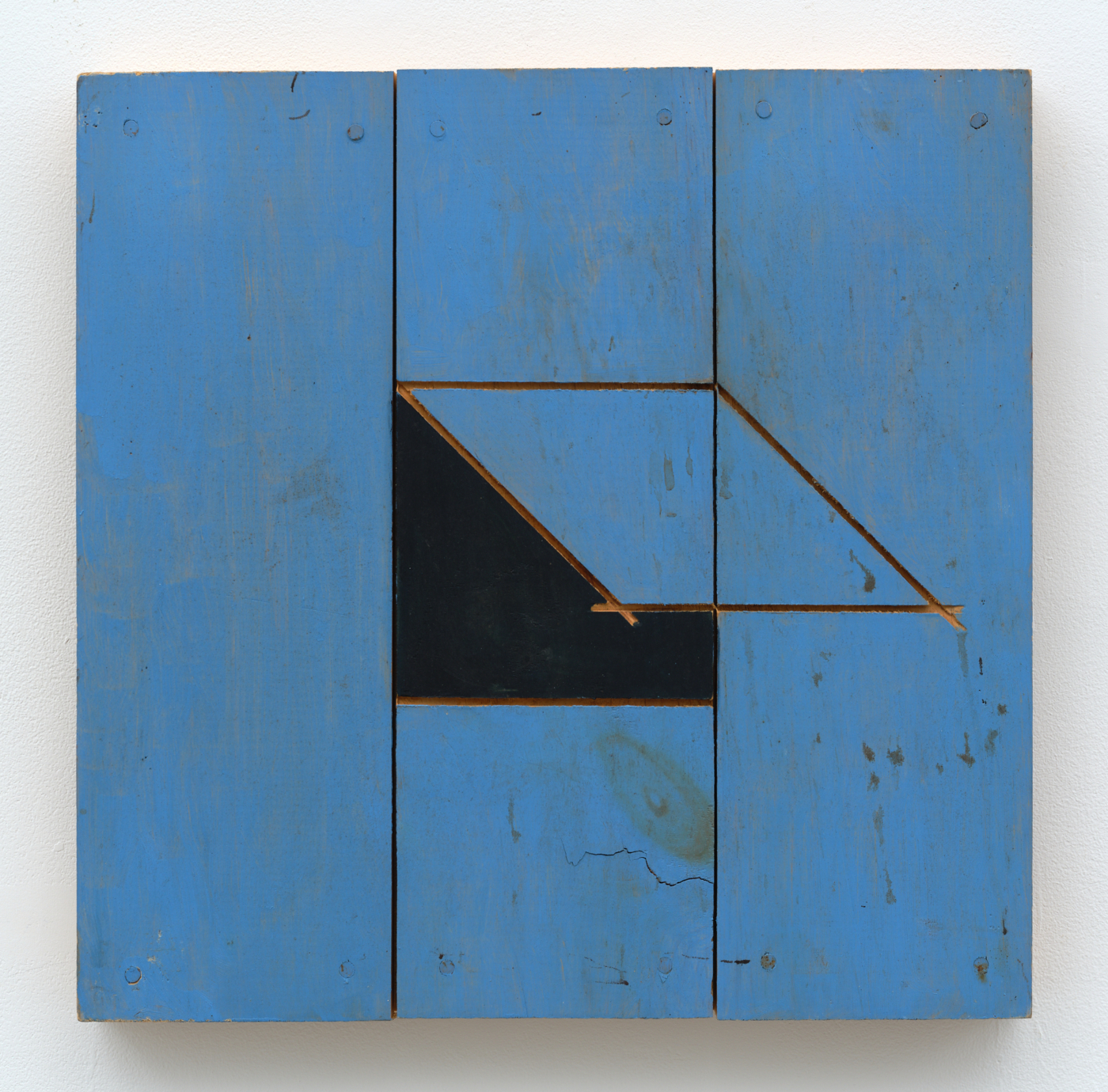 Untitled, c. 1980s. Painted wood, 15 x 15 x 1 1/2 in (38.10 x 38.10 x 3.81 cm)