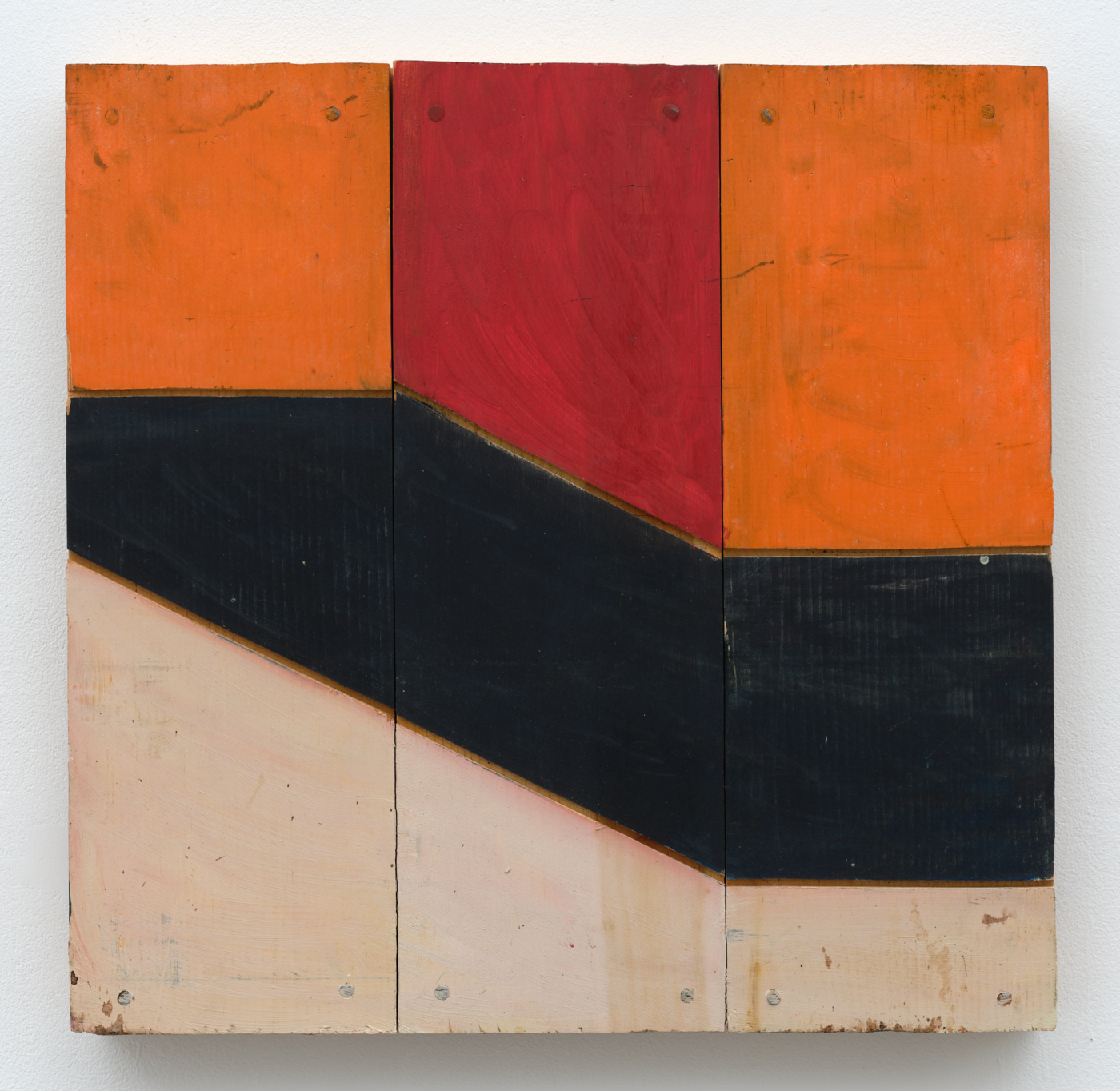 Untitled, c. 1980s. Painted wood, 16½ x 16⅜ x 1½ in. (41.91 x 41.61 x 3.81 cm)