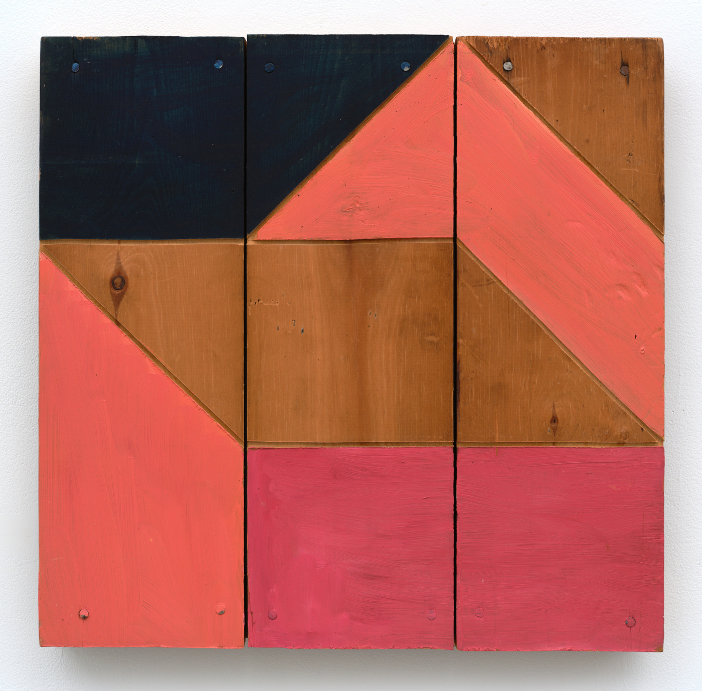 Untitled, c. 1980s. Painted wood, 16½ x 16¾ x 1½ in. (41.91 x 42.55 x 3.81 cm)