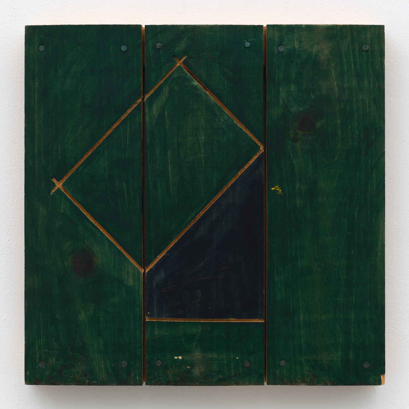 Untitled, c. 1980s. Painted wood, 15 x 15 x 1½ in. (38.1 x 38.1 x 3.81 cm)