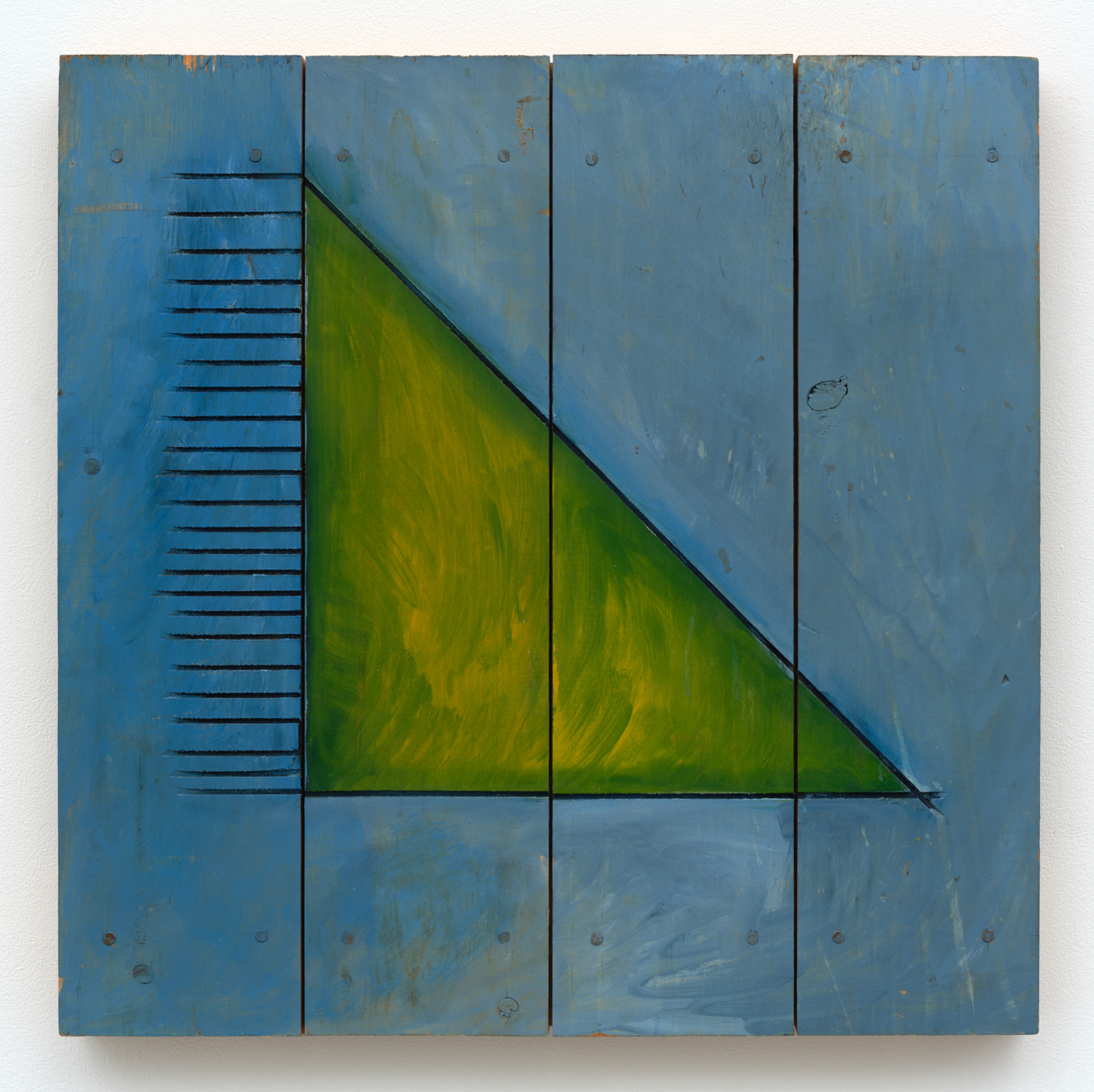 Untitled, c. 1980s. Painted wood, 20 x 20 x 1½ in. (50.8 x 50.8 x 3.81 cm)