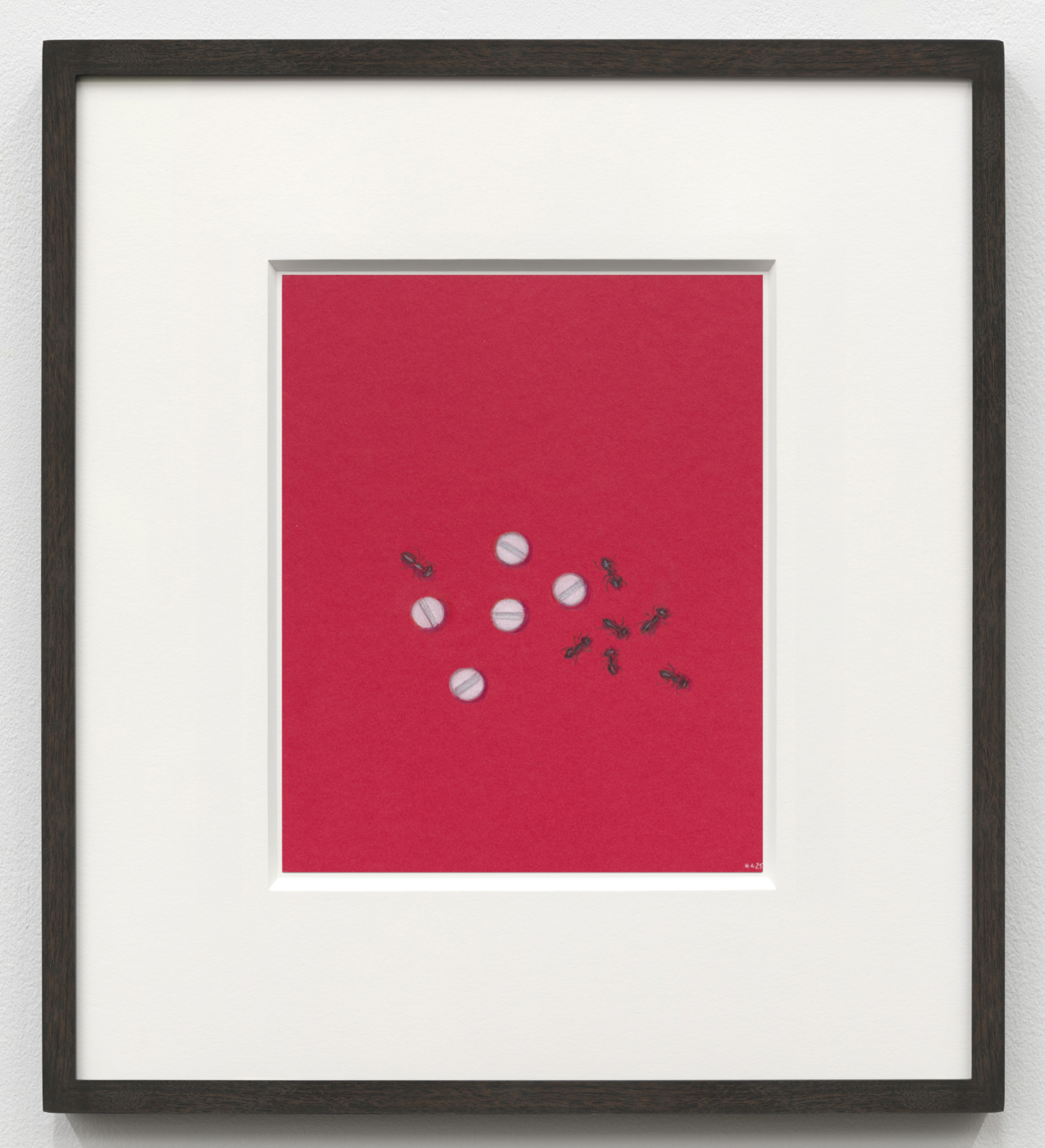 A, 2025. Pencil on paper, 9 7/8 x 7 7/8 in. (25 x 20 cm)