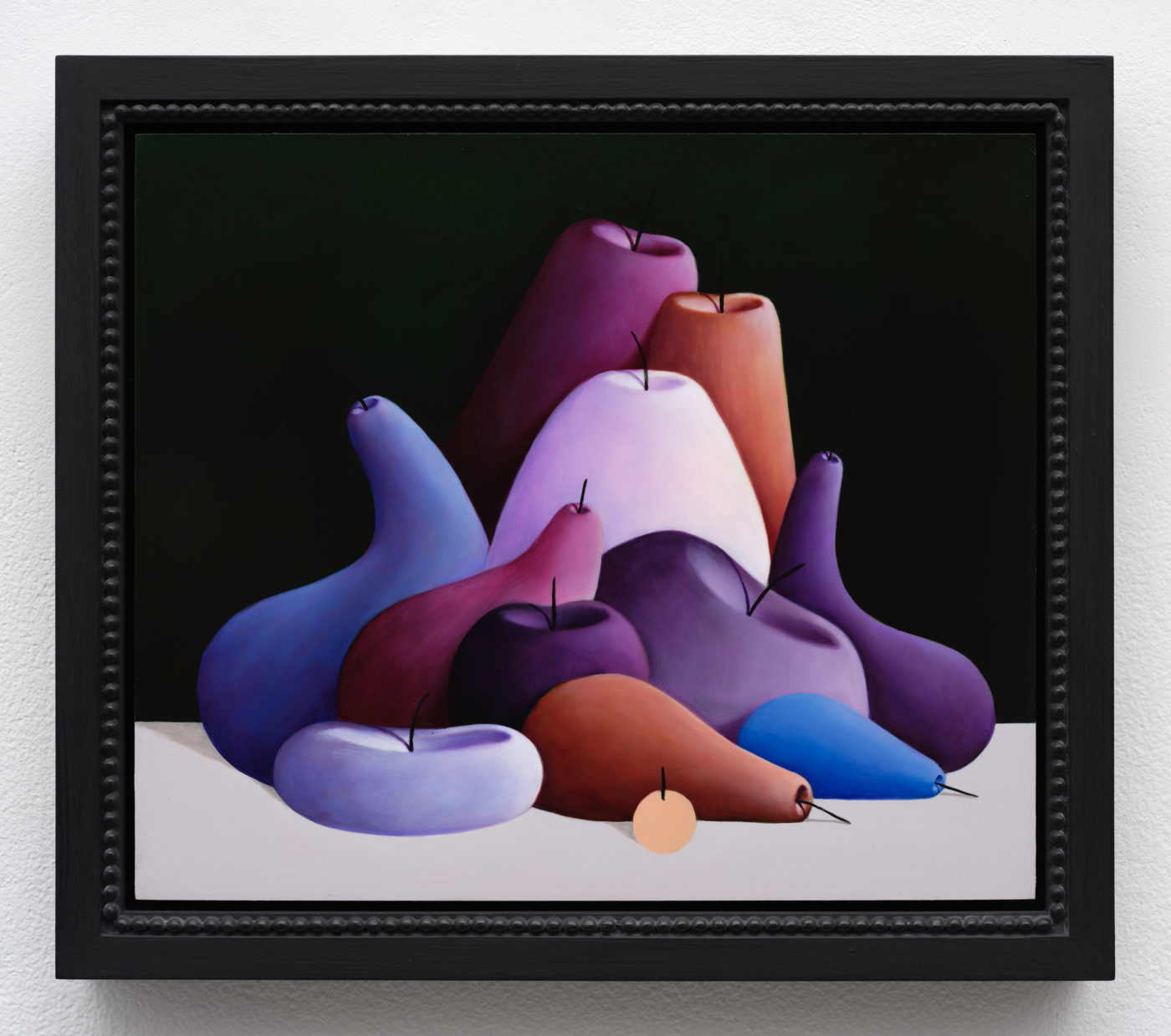 Still Life (Copper Version), 2025. Oil on copper, 9 3/8 x 11 in. (23.80 x 27.90 cm), 11¼ x 12⅞ in. (28.57 x 32.70 cm) framed