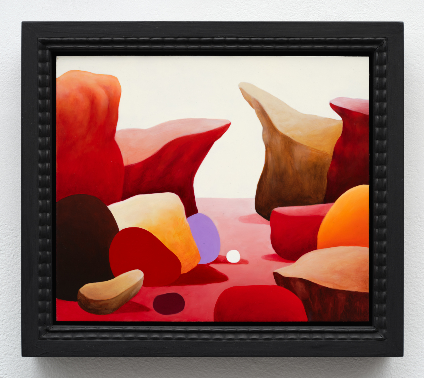 Rocks (Copper Version), 2022. Oil on copper, 7 5/8 x 9 in. (19.40 x 22.90 cm), 9⅝ x 11 in. (24.45 x 27.94 cm) framed