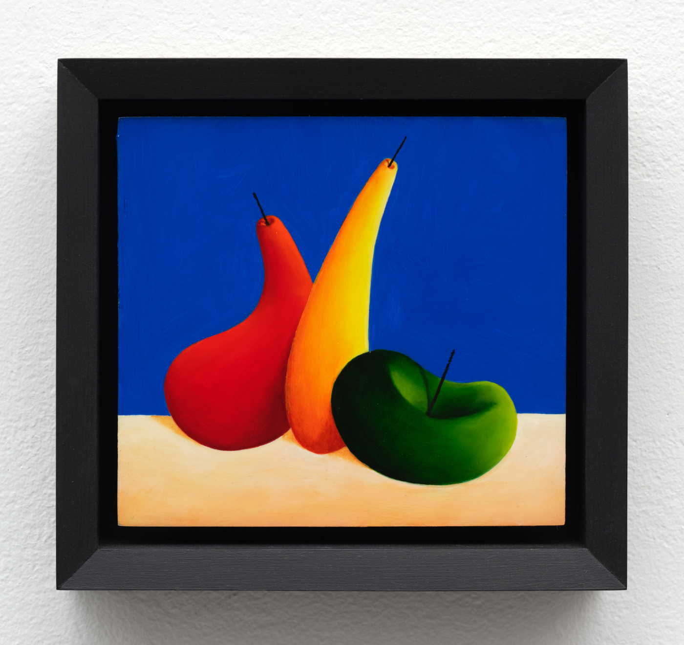 Still Life (Copper Version), 2025. Oil on copper, 3 3/4 x 4 1/8 in. (9.50 x 10.50 cm), 4⅞ x 5¼ in. (12.38 x 13.34 cm) framed