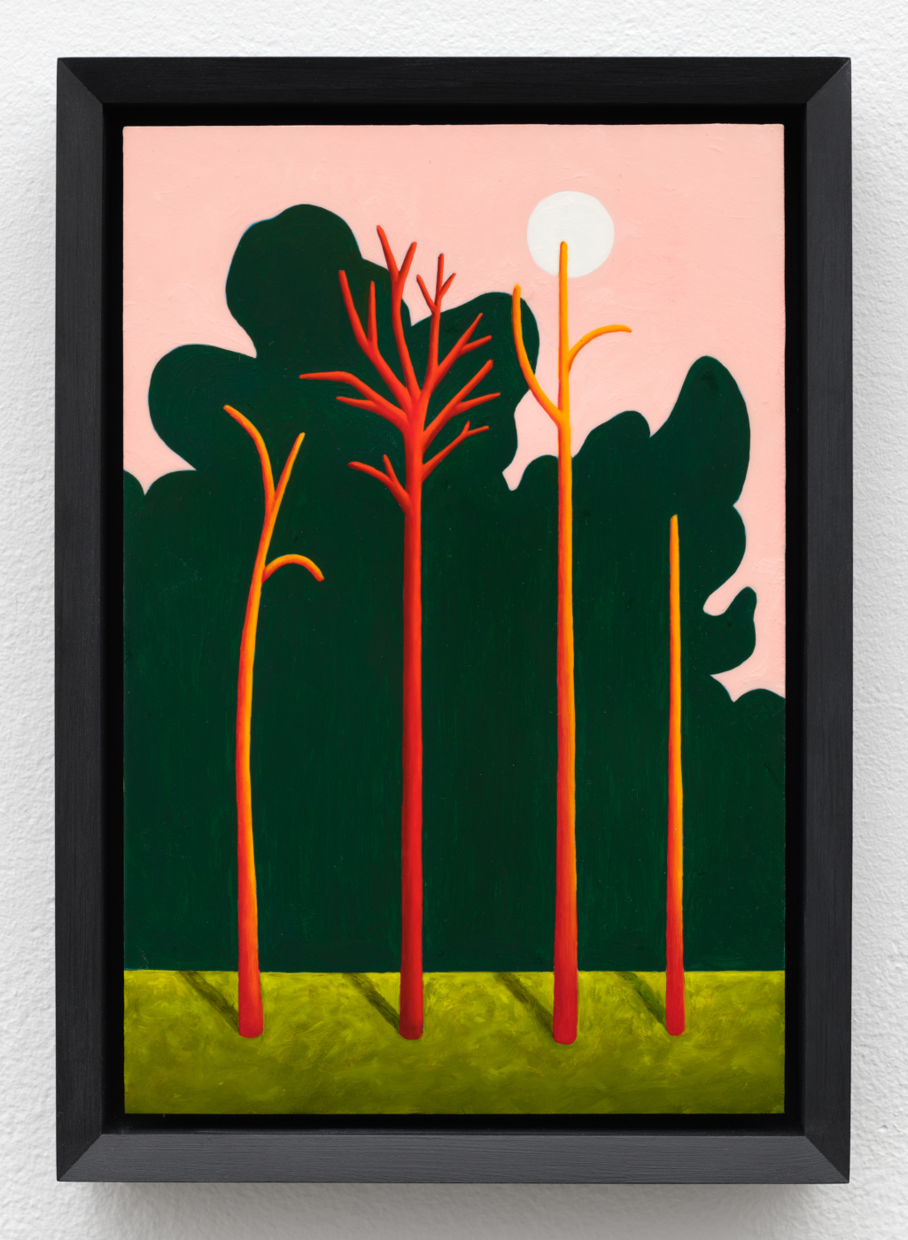 Landscape (Copper Version), 2025. Oil on copper, 8 1/4 x 5 1/2 in. (21.00 x 14.00 cm), 9 3/8 x 6 5/8 in. (23.80 x 16.83 cm) framed