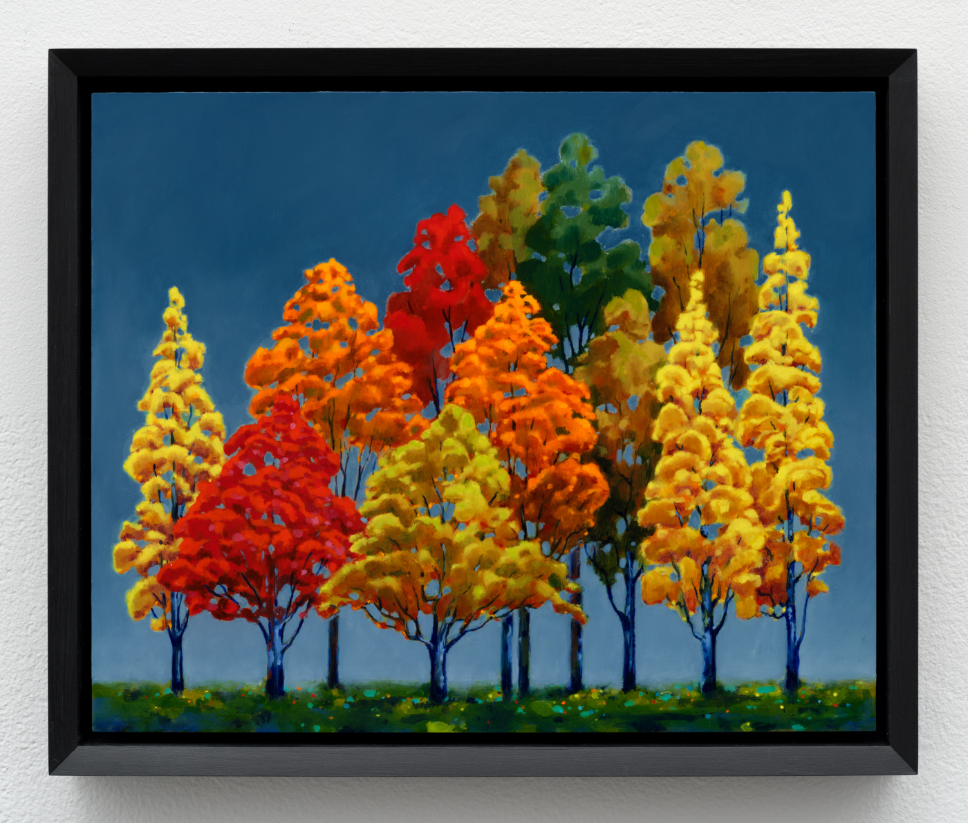 Landscape, 2025. Oil on copper, 8 5/8 x 10 5/8 in. (22.00 x 27.00 cm), 9 3/4 x 5 1/4 in. (24.77 x 13.34 cm) framed