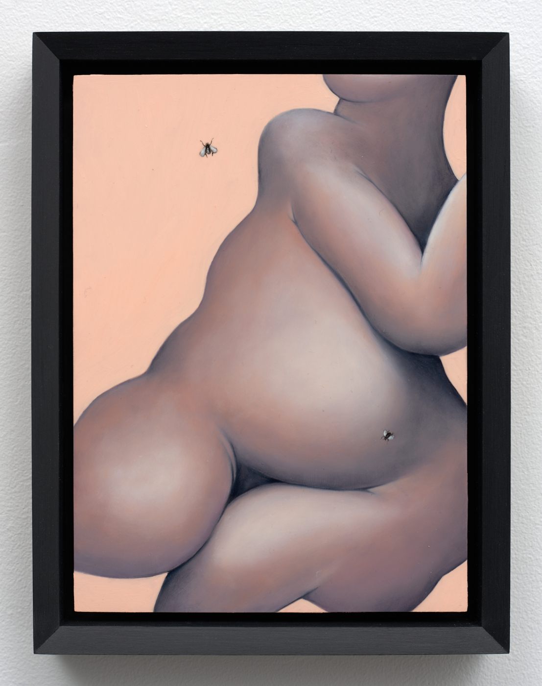 Creases (Copper Version), 2025. Oil on copper, 7½ x 5½ in. (19.05 x 13.97 cm), 8 5/8 x 6 5/8 in. (21.91 x 16.83 cm) framed