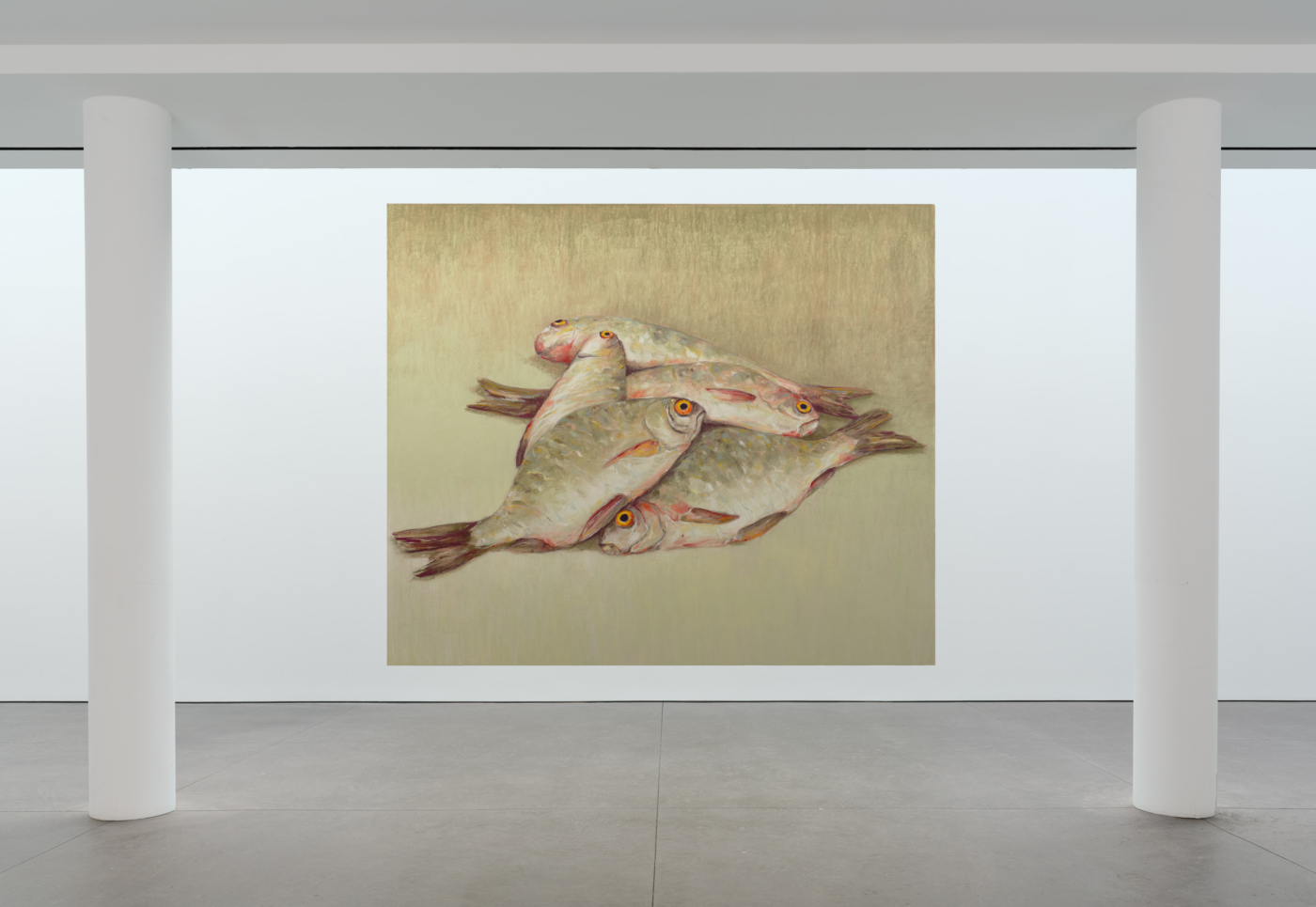 Installation view of ‘Nicolas Party: Dead Fish’ at Karma’s 26th Street location. Nicolas Party. Courtesy the artist and Karma