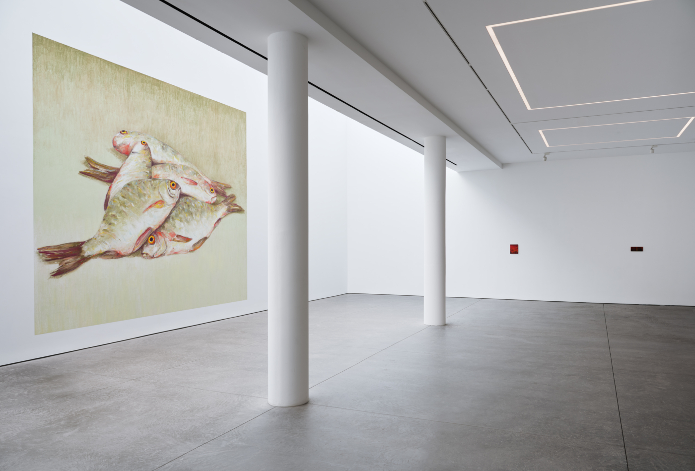 Installation view of ‘Nicolas Party: Dead Fish’ at Karma’s 26th Street location. Nicolas Party. Courtesy the artist and Karma