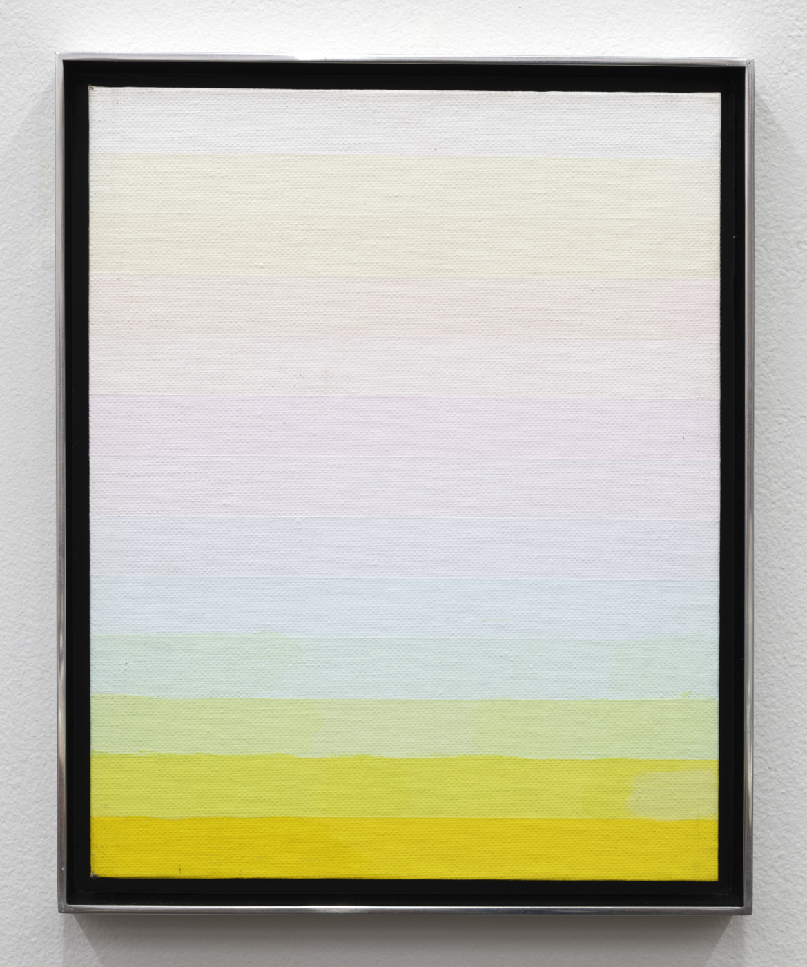 Hard White Edge, 1976. Acrylic on canvas board, 10 x 8 in. (25.4 x 20.32 cm), 10⅞ x 8¾ in., (27.64 x 22.23 cm) framed