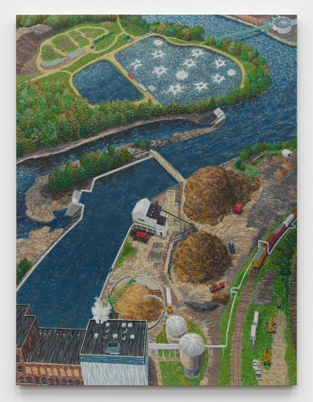 Madison Paper Co. II, 1989. Oil on canvas, 83⅜ x 63¼ in. (211.77 x 160.66 cm)