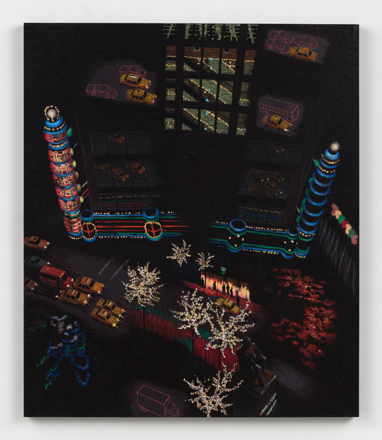 Herald Square Composite II, 1993. Oil on linen, 76 1/2 x 65 3/8 in. (194.31 x 166.05 cm)