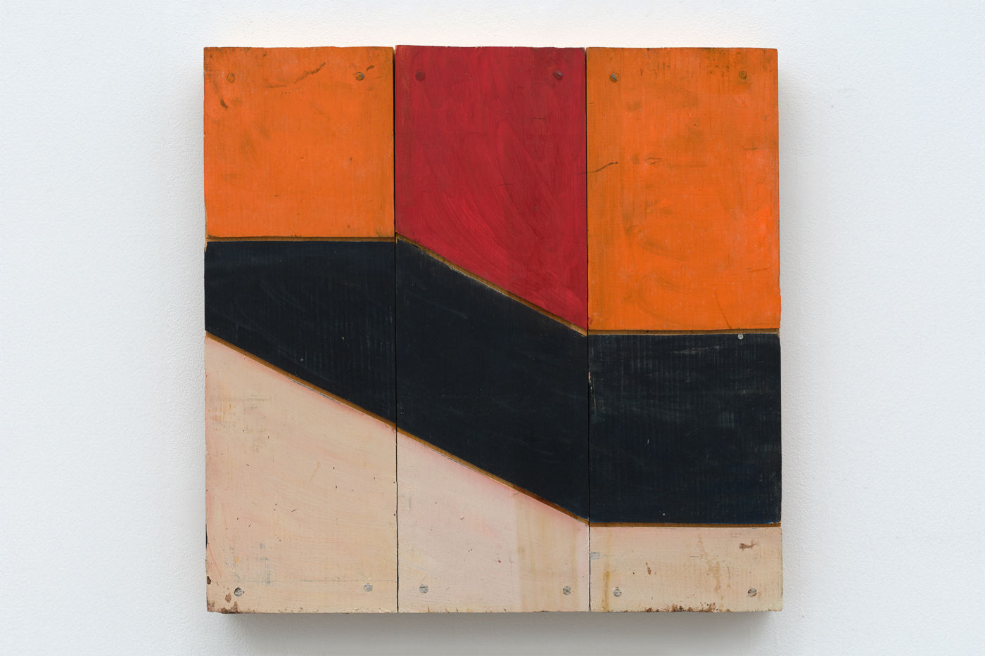 Untitled, c. 1980s. Painted wood, 16½ x 16⅜ in. (41.91 x 41.61 cm)