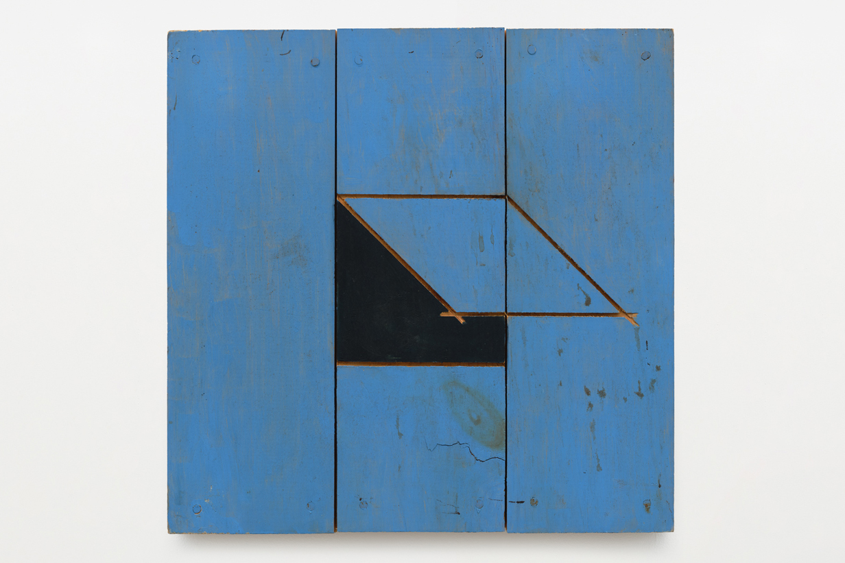 Untitled, c. 1980s. Painted wood, 15 x 15 in. (38.1 x 38.1 cm)