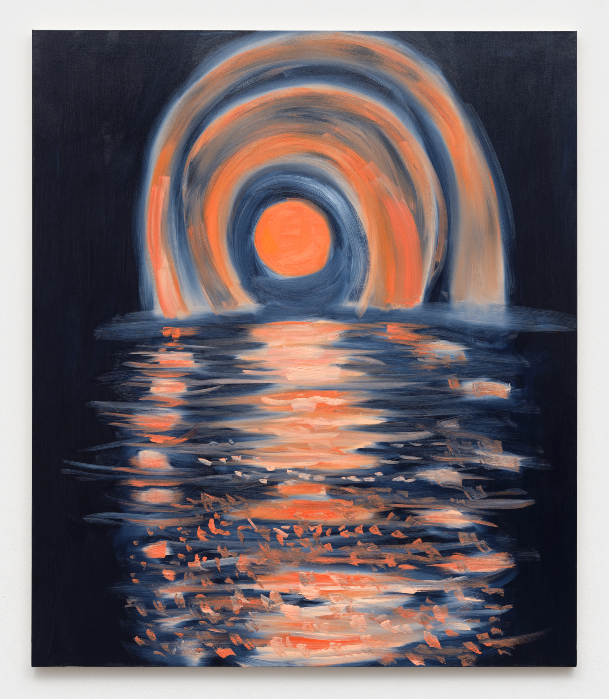 Ann Craven, Moon (July, Quietly Glittering), 2025, 2025. Oil on canvas, 84 x 72 in. (213.36 x 182.88 cm)