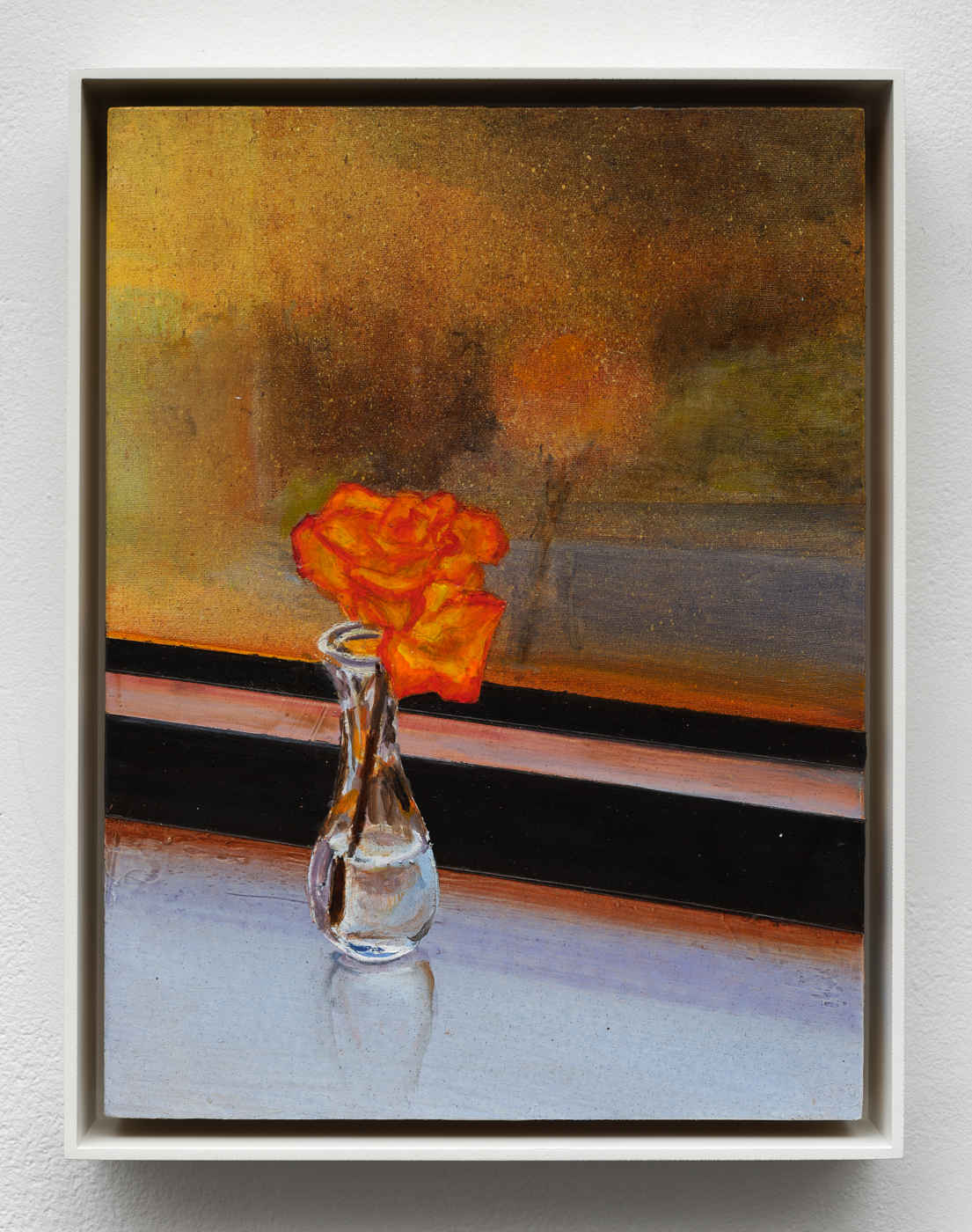 Untitled, 2024. Oil on aluminum panel, 10 x 7½ in. (25.40 x 19.05 cm); 10¾ x 8¼ in. (27.30 x 20.96 cm) framed