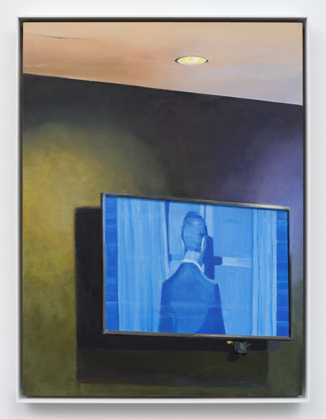 Untitled, 2025. Oil on aluminum panel, 24 x 18 in. (60.96 x 45.72 cm); 24 3/4 x 18 3/4 in. (62.87 x 47.63 cm) framed
