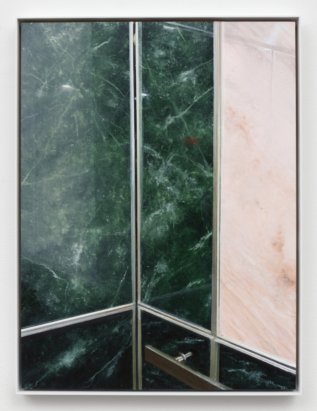 Untitled, 2025. Oil on aluminum panel, 28 x 21 in. (71.12 x 53.34 cm); 28 3/4 x 21 3/4 in. (73.02 x 55.24 cm) framed