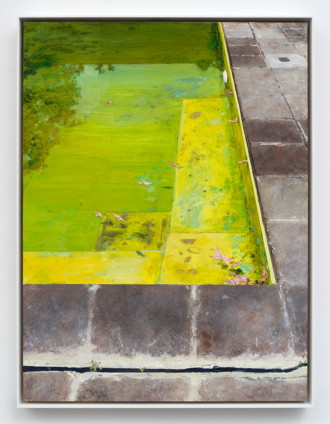 Untitled, 2025. Oil on aluminum panel, 24 x 18 in. (60.96 x 45.72 cm); 24 3/4 x 18 3/4 in. (62.87 x 47.63 cm) framed