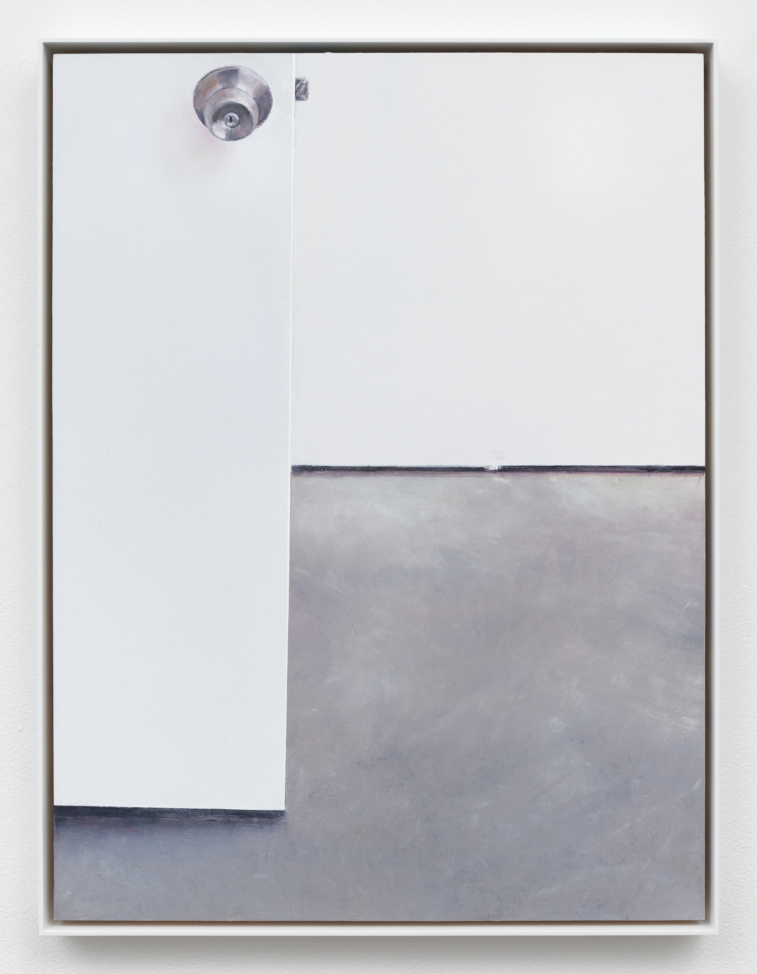Untitled, 2025. Oil on aluminum panel, 24 x 18 in. (60.96 x 45.72 cm); 24 3/4 x 18 3/4 in. (62.87 x 47.63 cm) framed