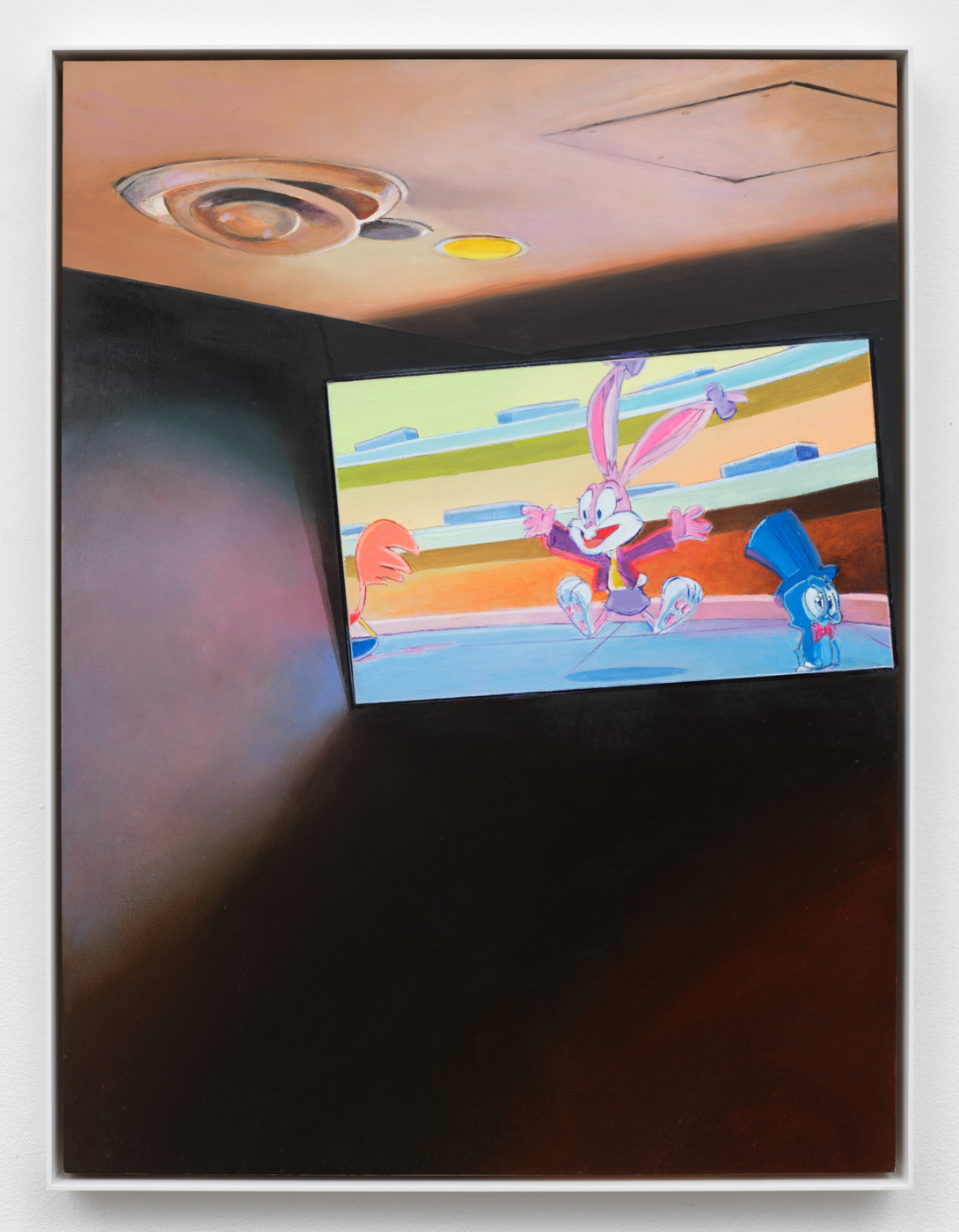 Untitled, 2025. Oil on aluminum panel, 28 x 21 in. (71.12 x 53.34 cm); 28 3/4 x 21 3/4 in. (73.02 x 55.24 cm) framed