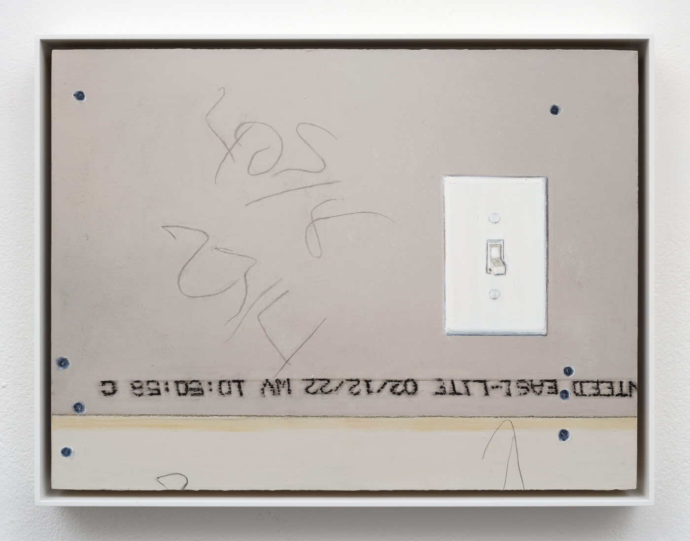 Untitled, 2025. Oil on aluminum panel, 10 1/2 x 14 in. (26.67 x 35.56 cm); 11 1/4 x 14 3/4 in. (28.57 x 37.47 cm) framed