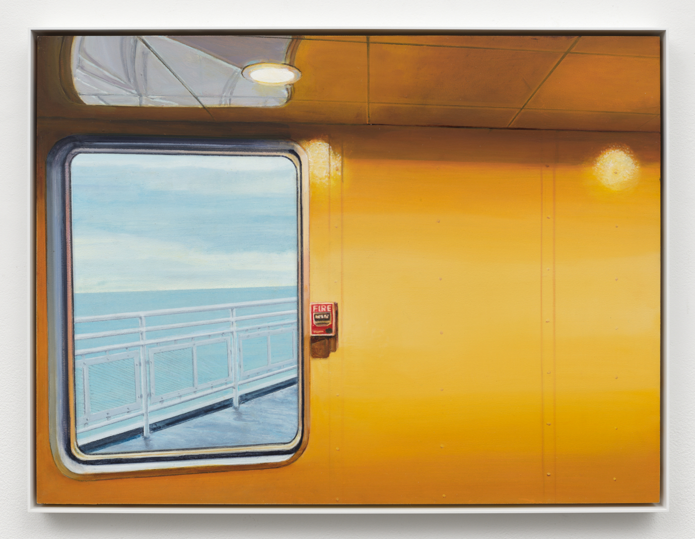 Untitled, 2026. Oil on aluminum panel, 21 x 28 in. (53.34 x 71.12 cm); 21 3/4 x 28 3/4 in. (55.24 x 73.02 cm) framed