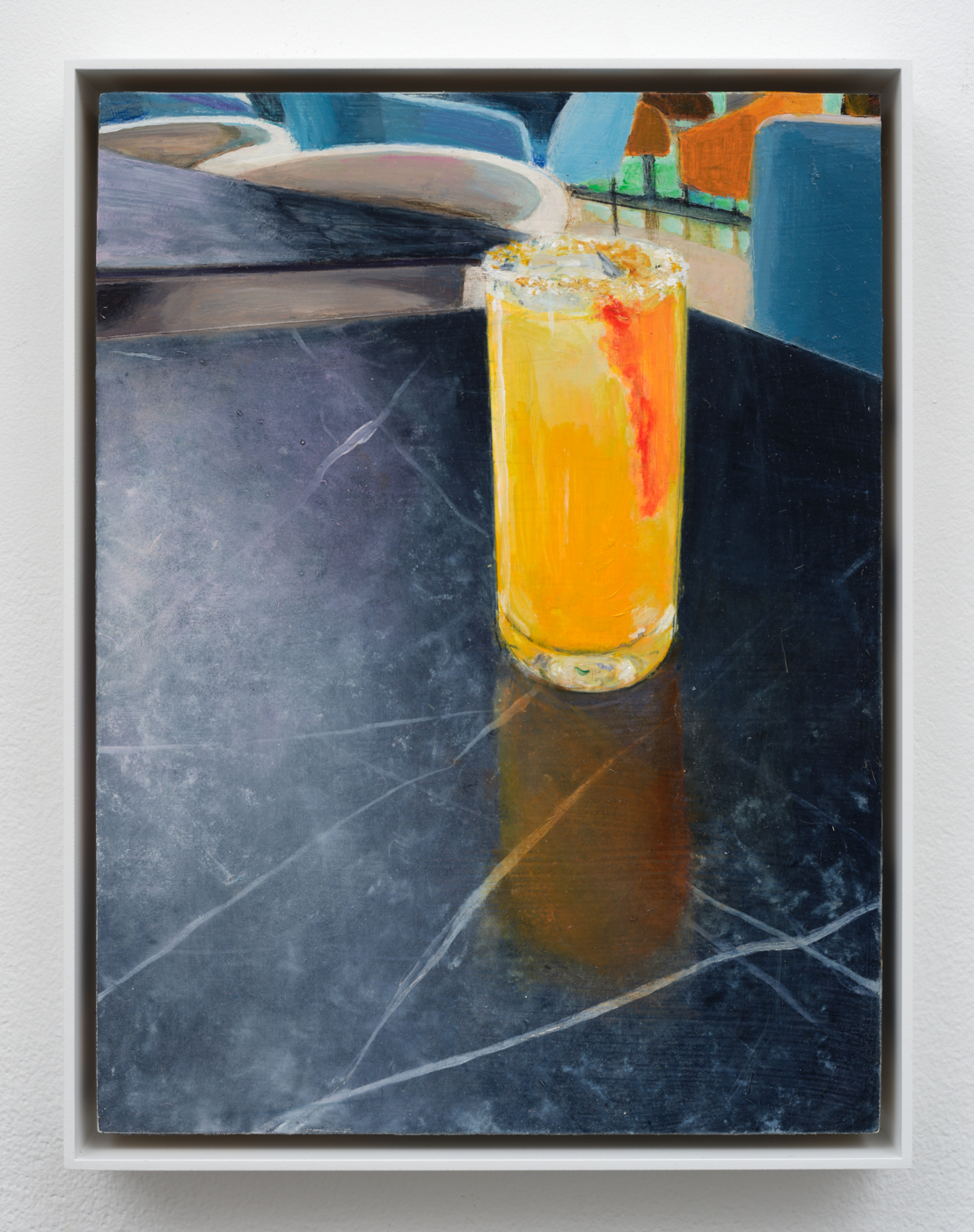 Untitled, 2026. Oil on aluminum panel, 12 x 9 in. (30.48 x 22.86 cm); 12 3/4 x 9 3/4 in. (32.38 x 24.77 cm) framed