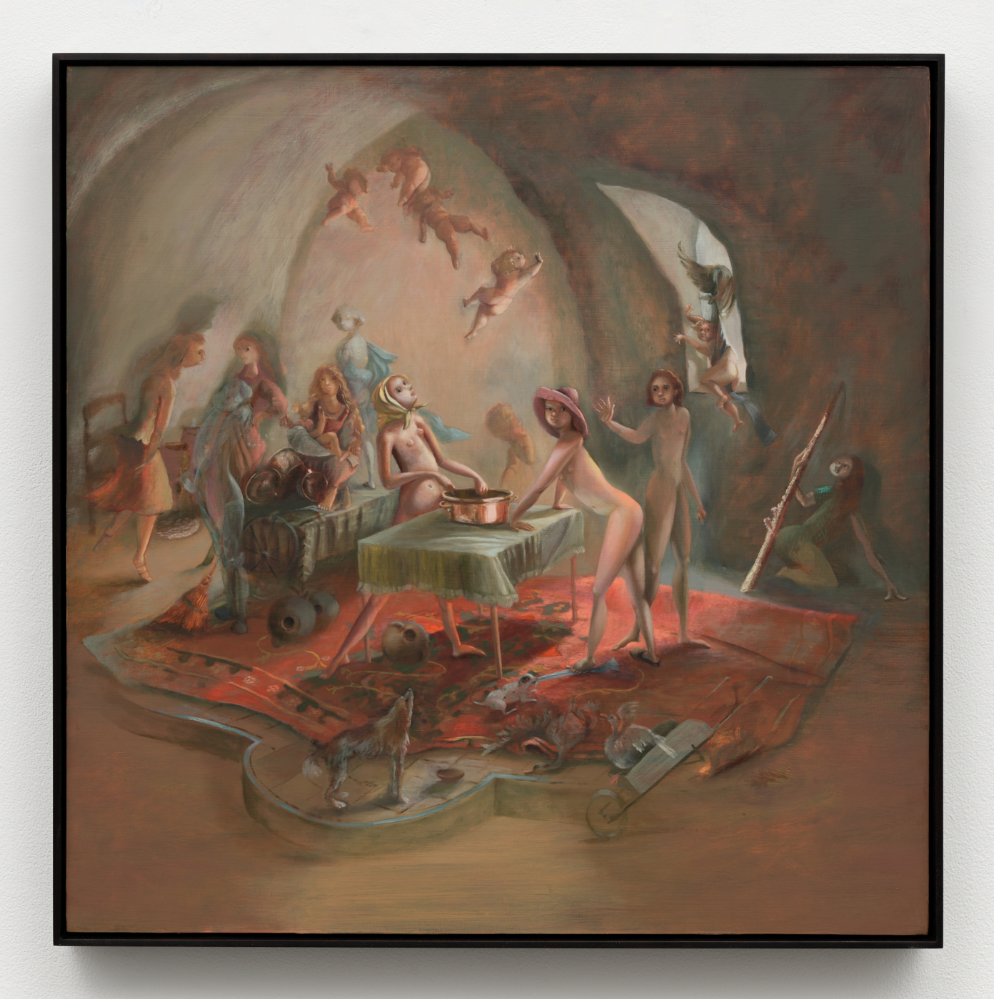 The Potting Shed, 2025. Oil on panel, 30 x 30 in. (76.20 x 76.20 cm); 30 7/8 x 30 3/4 in. (78.42 x 78.11 cm) framed