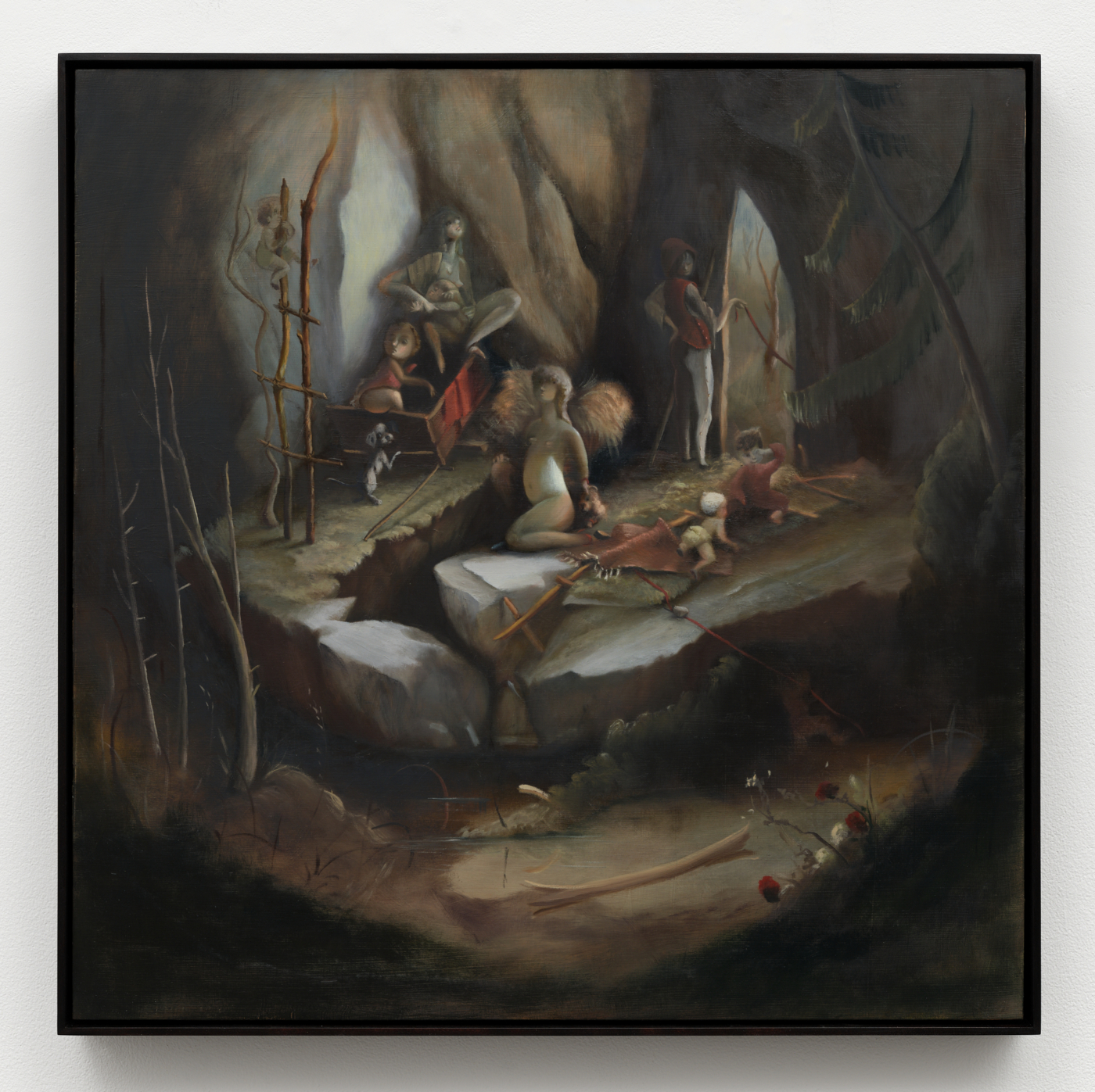 The Time Inn, 2026. Oil on panel, 29 7/8 x 29 7/8 in. (75.88 x 75.88 cm); 30 3/4 x 30 3/4 in. (78.11 x 78.11 cm) framed