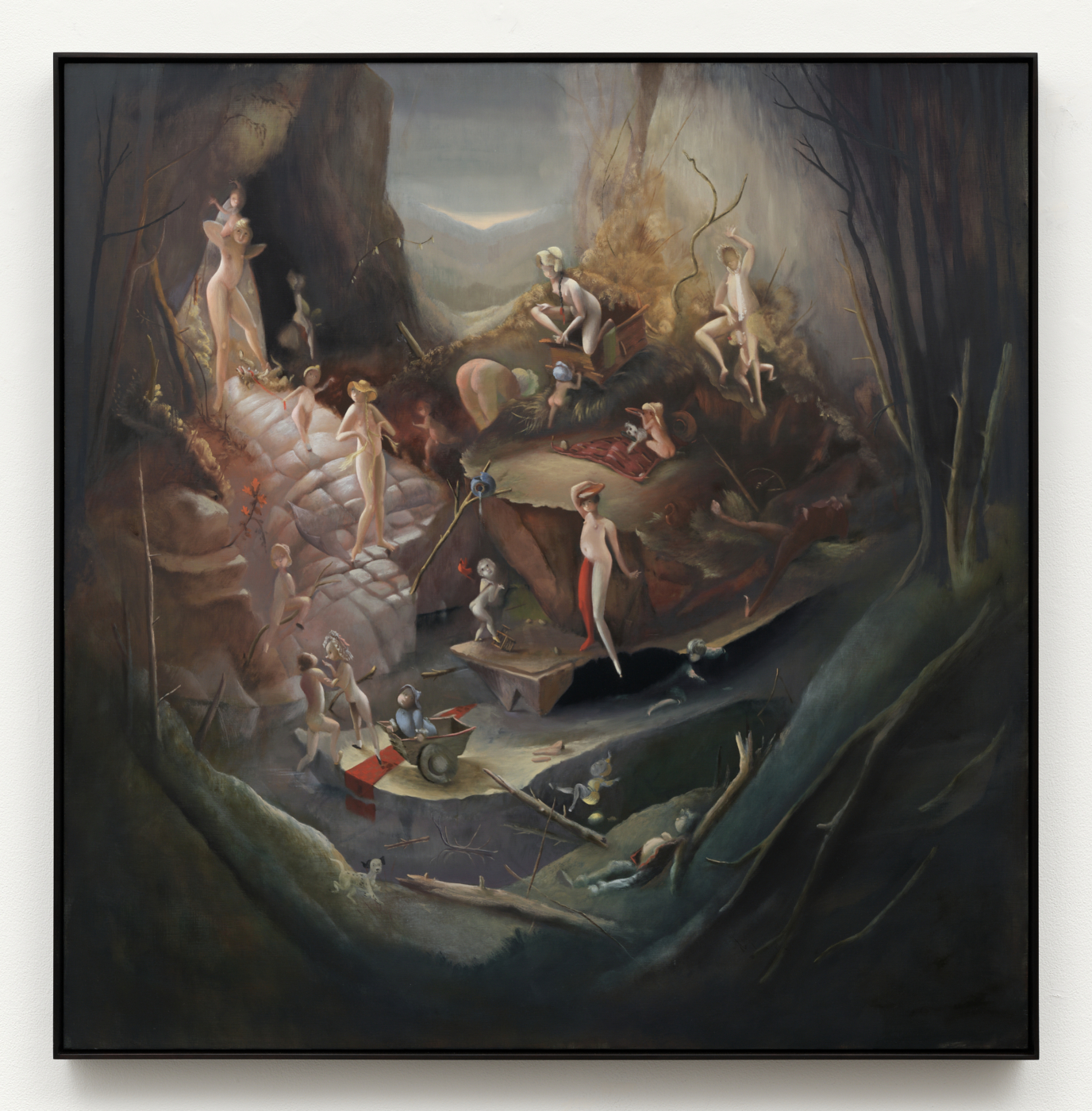 The Potluck, 2026. Oil on panel, 47 x 46 in. (119.38 x 116.84 cm); 47 7/8 x 46 7/8 in. (121.60 x 119.06 cm) framed