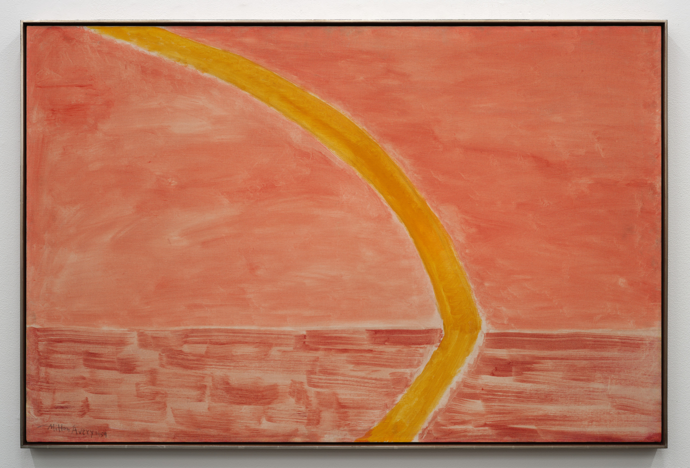 Rainbow, 1959. Oil on canvas, 34 1/8 x 52 1/8 in. (86.69 x 132.41 cm), 35 x 52 7/8 in. (88.90 x 134.32 cm) framed