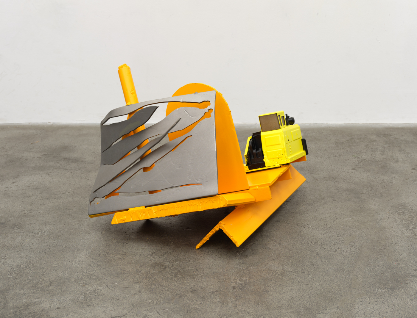 Tonka, 2022. Mild and stainless steel, plastic, 19¾ x 26 x 20 in. (50.17 x 66.04 x 50.8 cm)