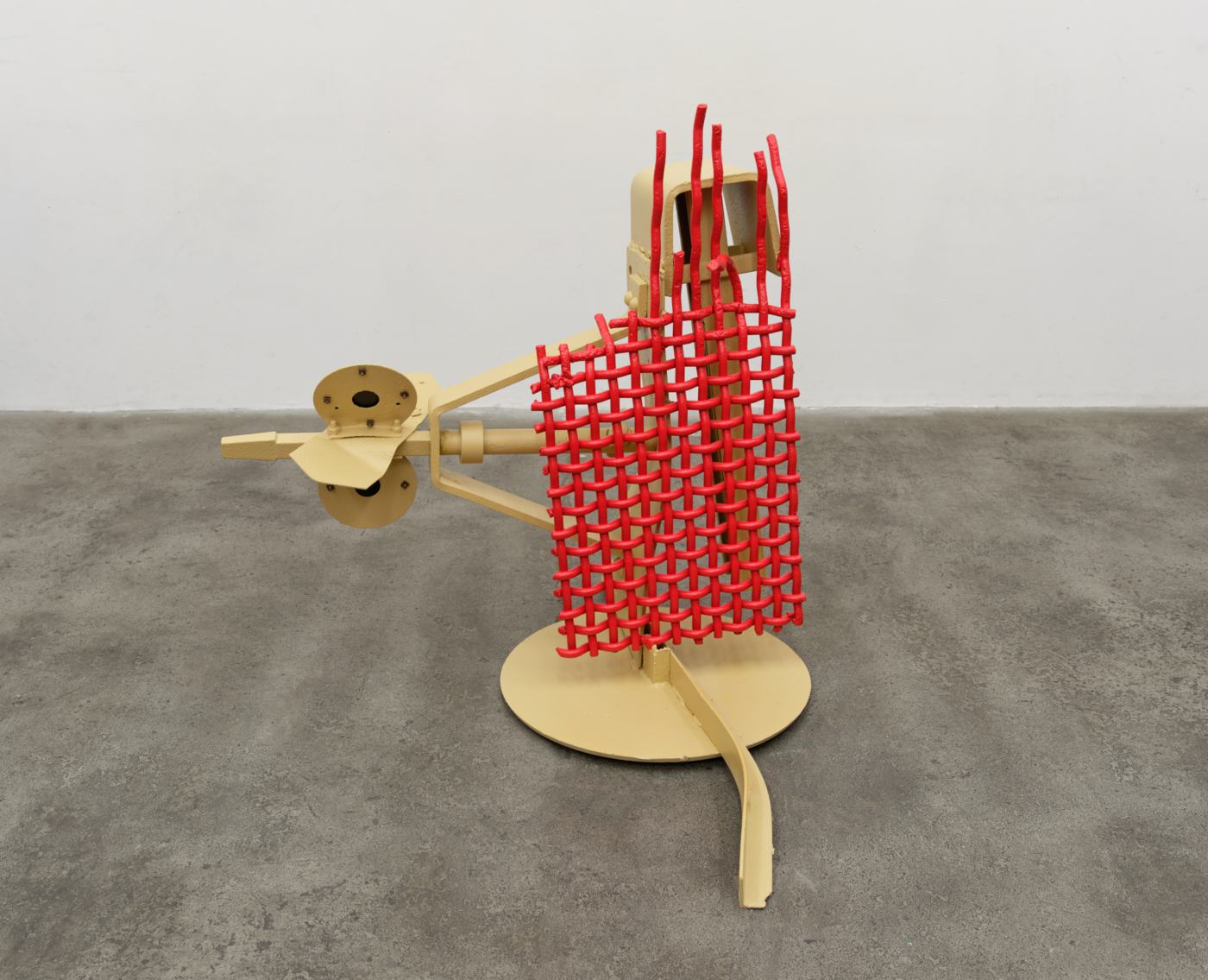 Empire, 2022. Mild steel and plastic, 33 1/4 x 33 1/2 x 34 1/2 in. (84.45 x 85.09 x 87.63 cm)