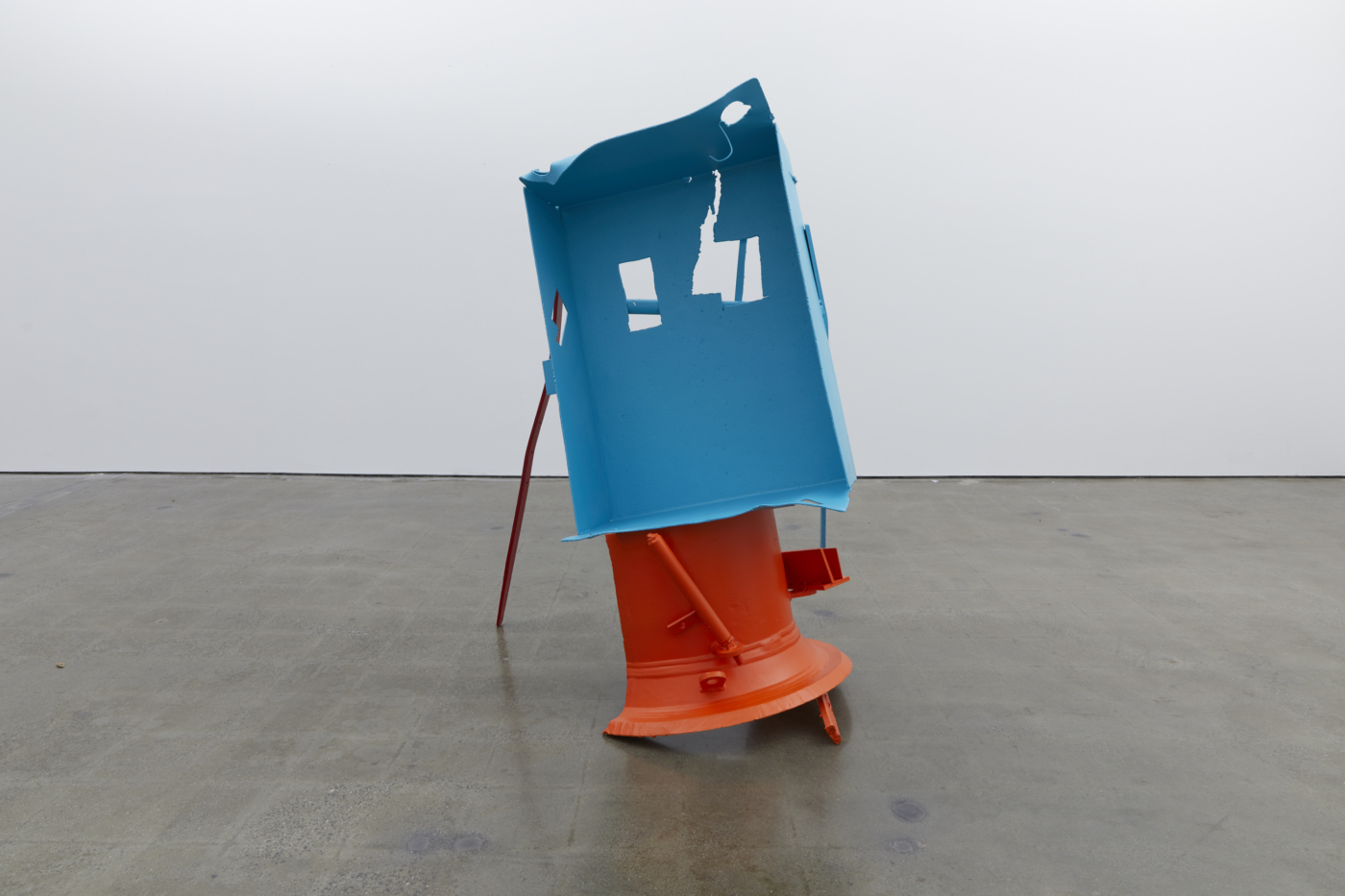 Buggy, 2023. Painted steel, 67 1/4 x 46 5/8 x 31 1/4 in. (170.81 x 118.43 x 79.38 cm)