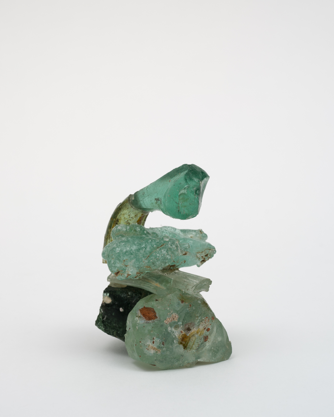 Untitled, 2010-13. Glass, 4⅛ x 3 x 3 in. (10.48 x 7.62 x 7.62 cm)