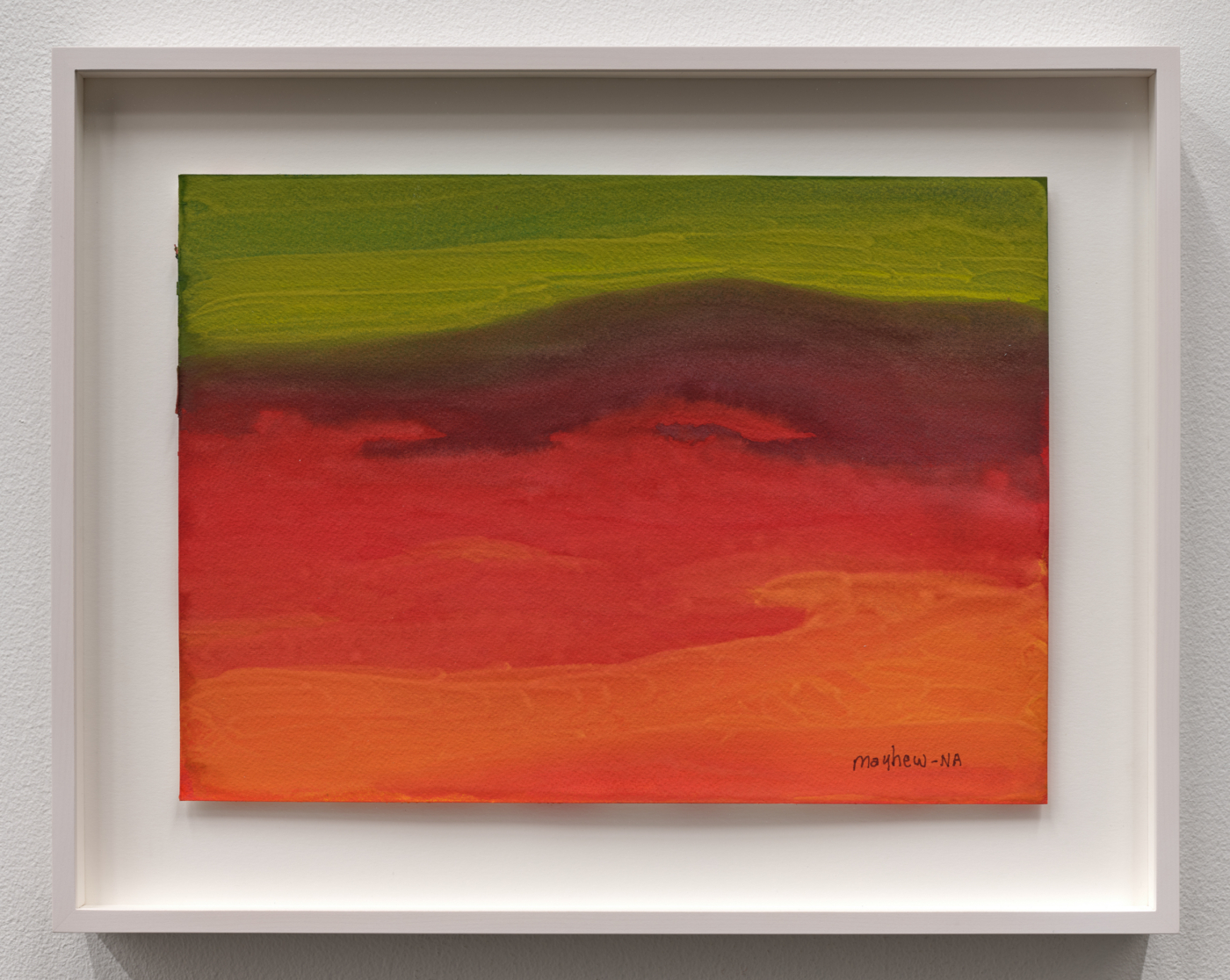 Mendocino Series #8, 2015. Watercolor on paper, 10¼ x 14 in. (26.04 x 35.56 cm); 14¼ x 18⅛ in. (36.20 x 46.05 cm) framed