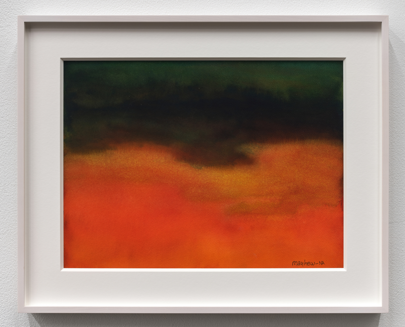 Untitled, 2021. Watercolor on paper, 12⅛ x 16 in. (30.81 x 40.64 cm); 16¾ x 20⅞ in. (42.55 x 53.04 cm) framed