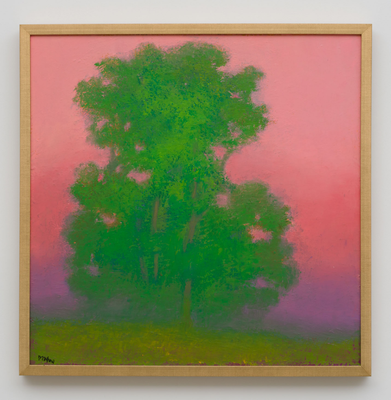 Untitled, 2021. Oil on canvas, 32 x 32 in. (81.28 x 81.28 cm); 33 3/4 x 33 3/4 in. (85.72 x 85.72 cm) framed