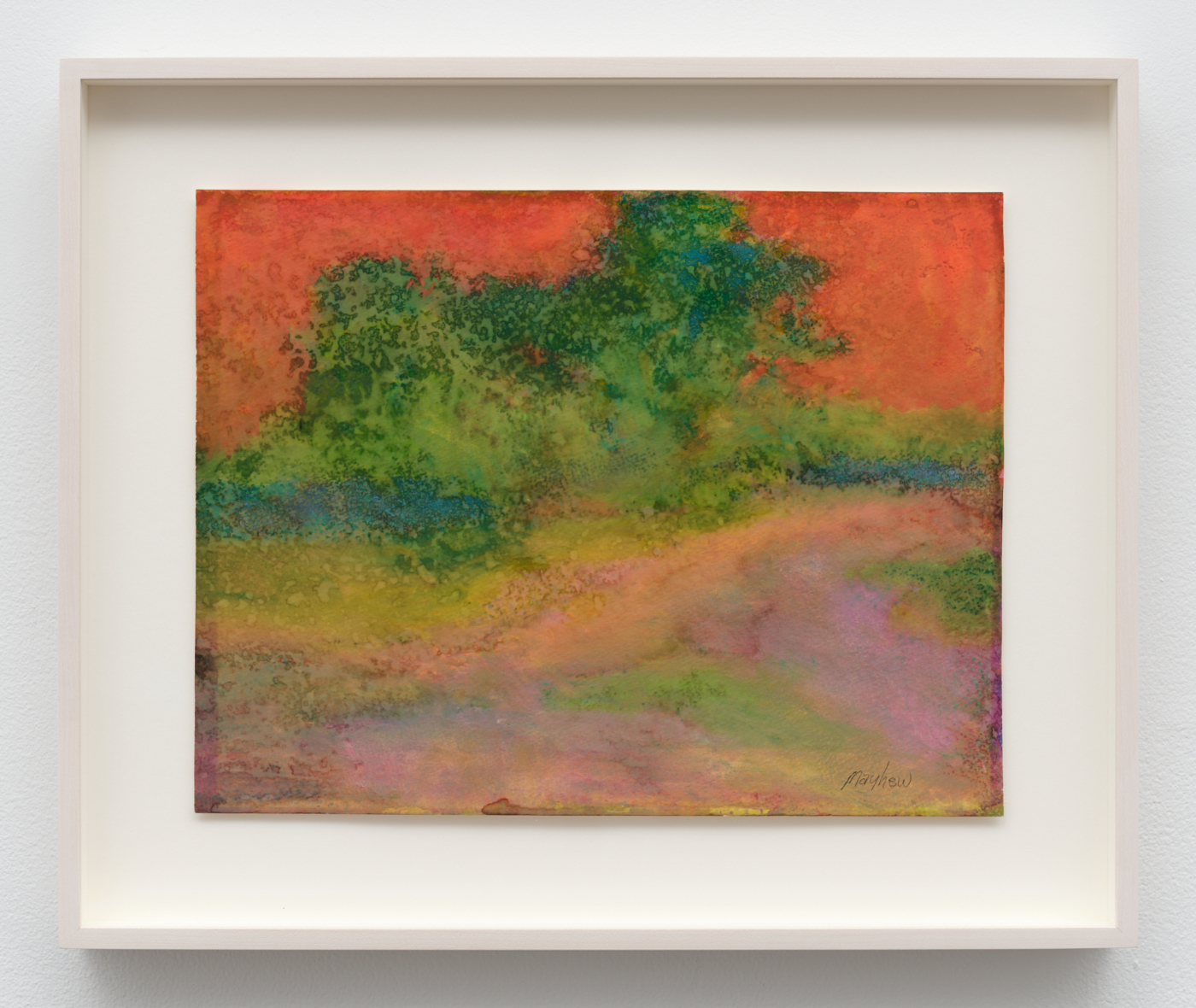 Untitled (Poetic Space Series), c. 1994. Watercolor and pastel on cream wove paper, 11 x 14 1/4 in. (27.94 x 36.20 cm); 15 1/2 x 18 3/4 in. (39.37 x 47.63 cm) framed